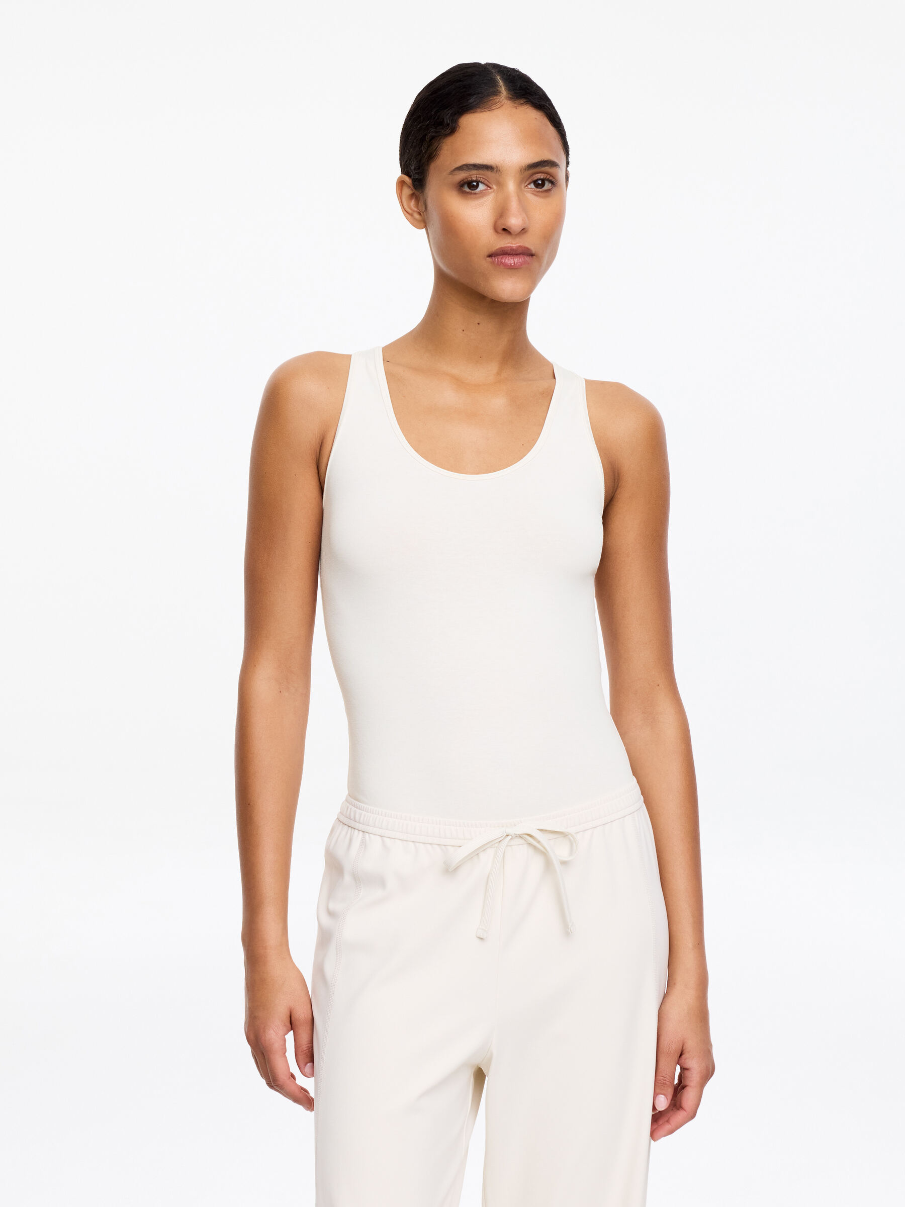 Racerback Bodysuit-#E9E2D6-18612