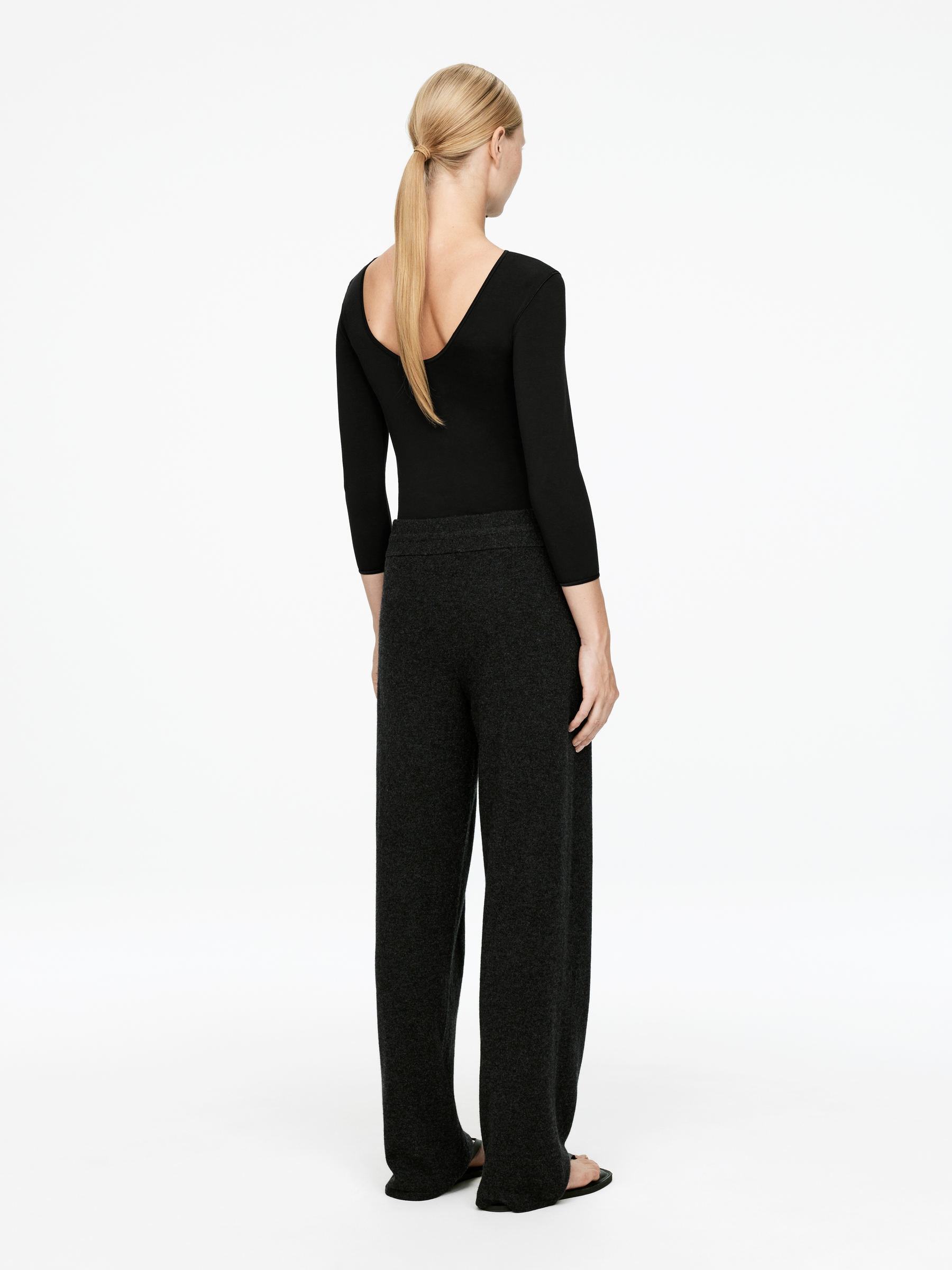 Long-Sleeve Bodysuit - Black - Slim fit - Women - StillMedia/Lookbook - 6