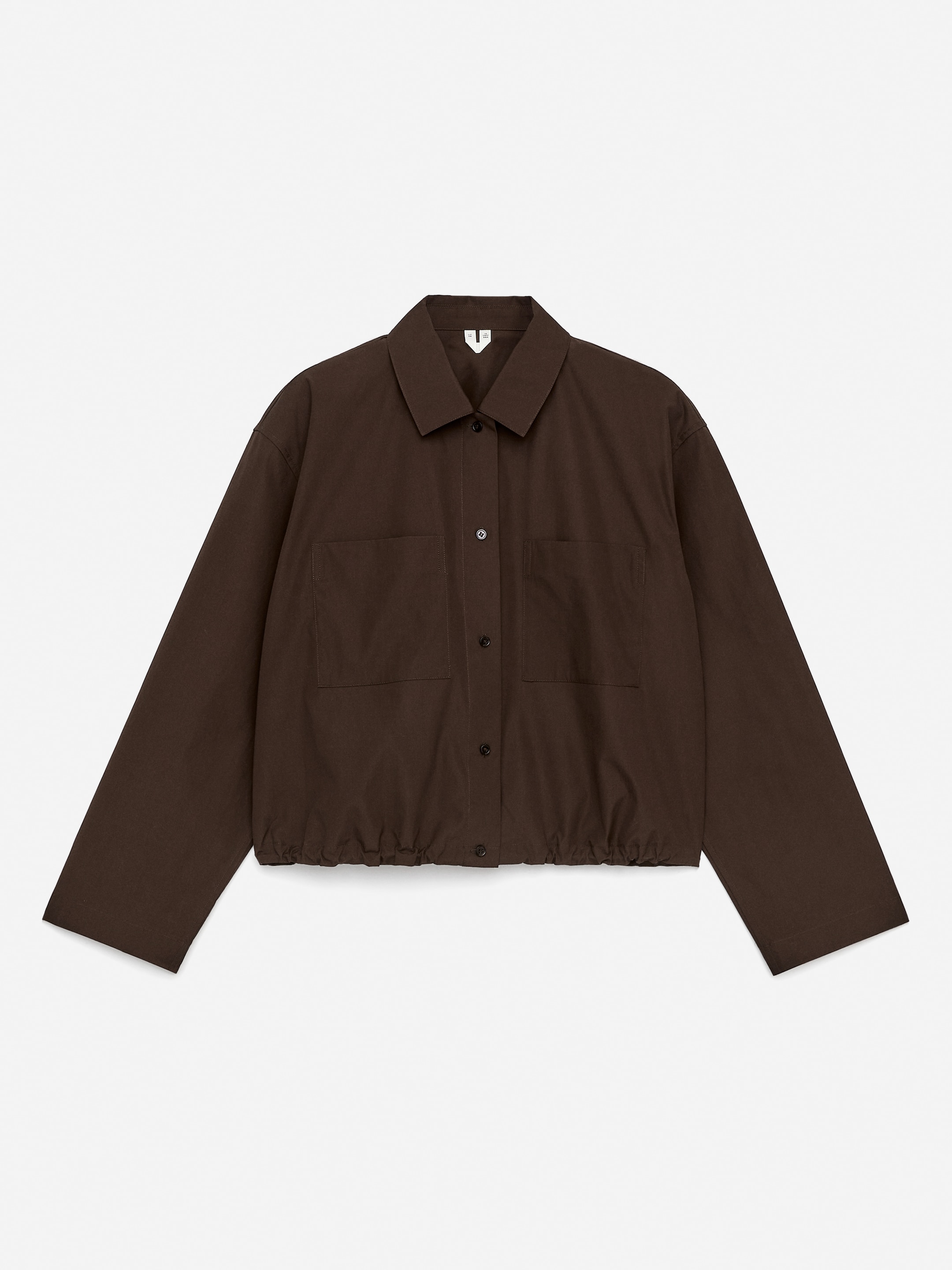 Cropped Blouson Jacket - Brown - Regular fit - Women - StillMedia/DescriptiveStillLife - 2