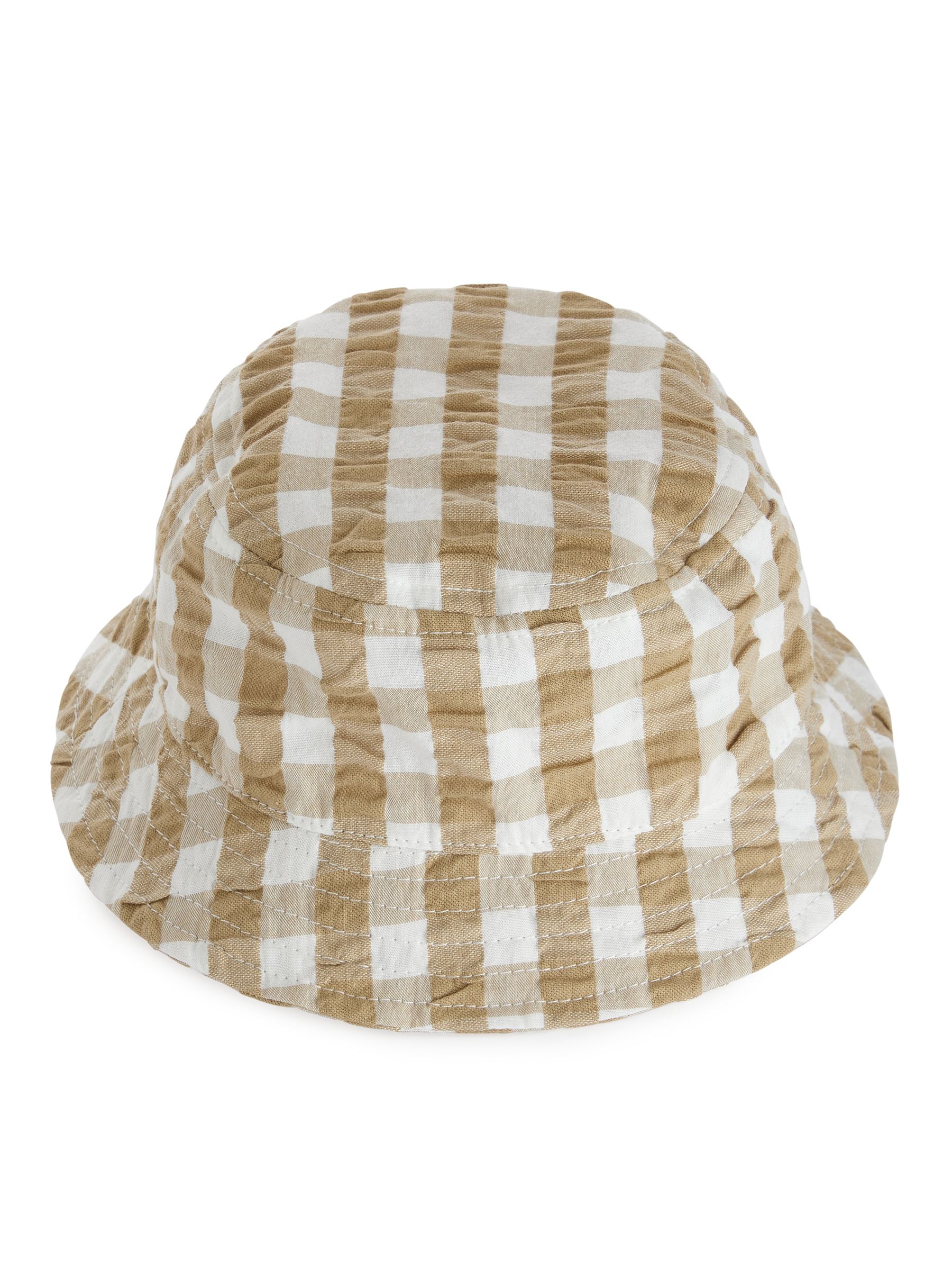 Seersucker Bucket Hat - Beige/White - Children - StillMedia/DescriptiveStillLife - 2