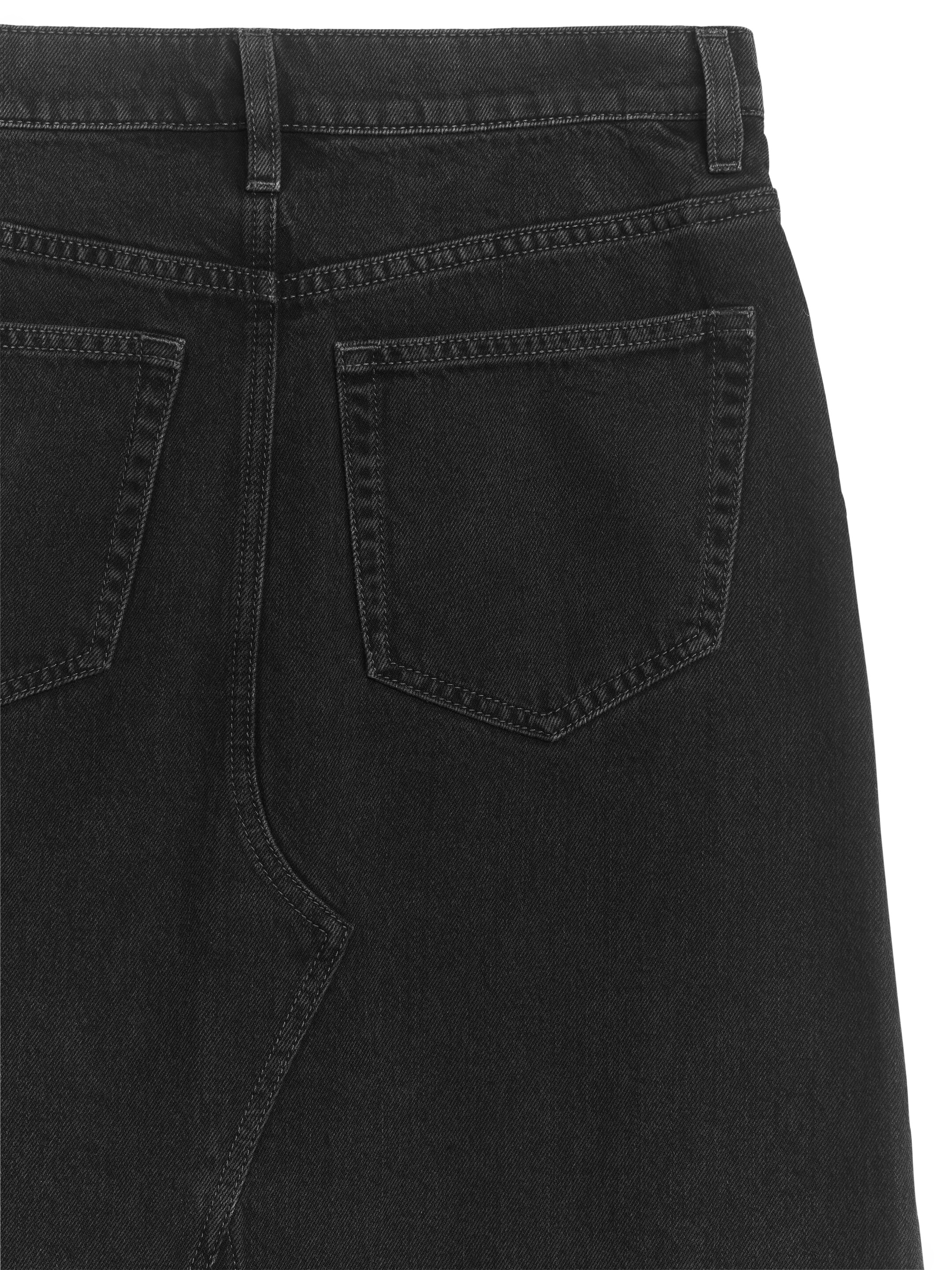 Maxi Denim Skirt - Black - Regular fit - Women - StillMedia/DescriptiveDetail - 1