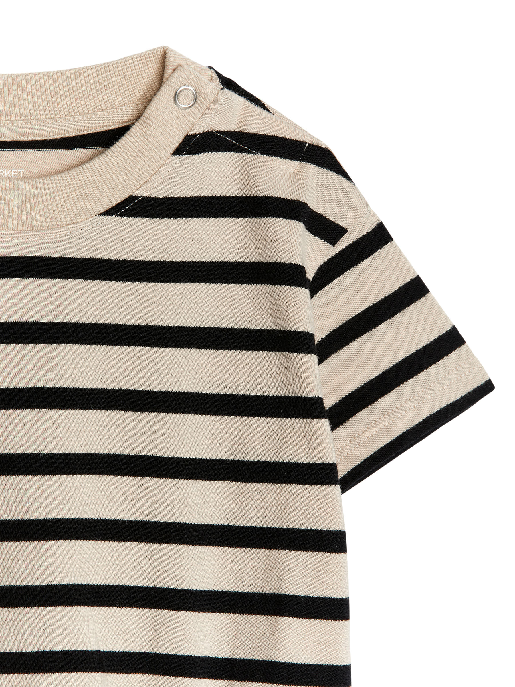 Kurzärmeliger Jersey-Strampler - Schwarz/Beige - Slim Fit - Kinder - StillMedia/DescriptiveDetail - 2