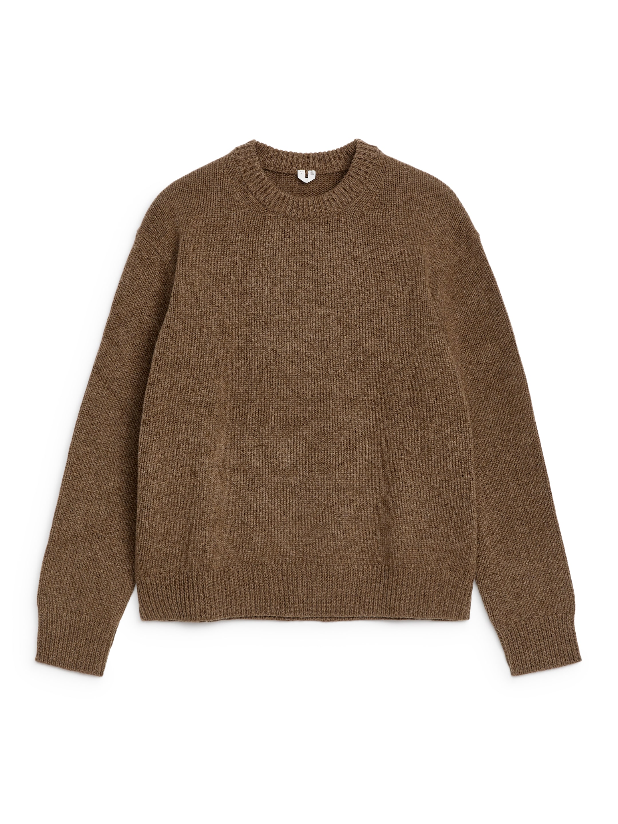 Strickpullover aus schwerer Wollmischung-#4F453F-12685
