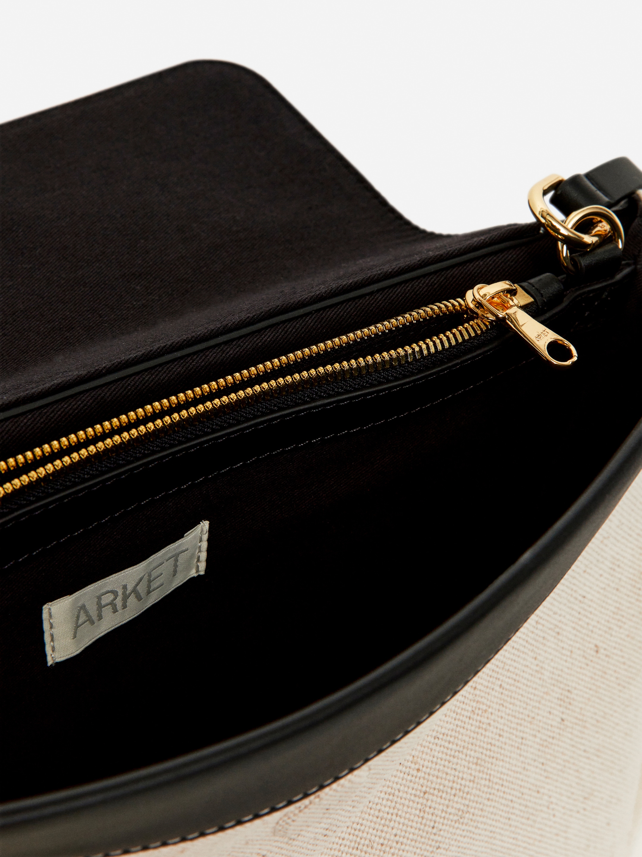 Canvas-Leather Bag - Light Beige - Women - StillMedia/DescriptiveDetail - 3