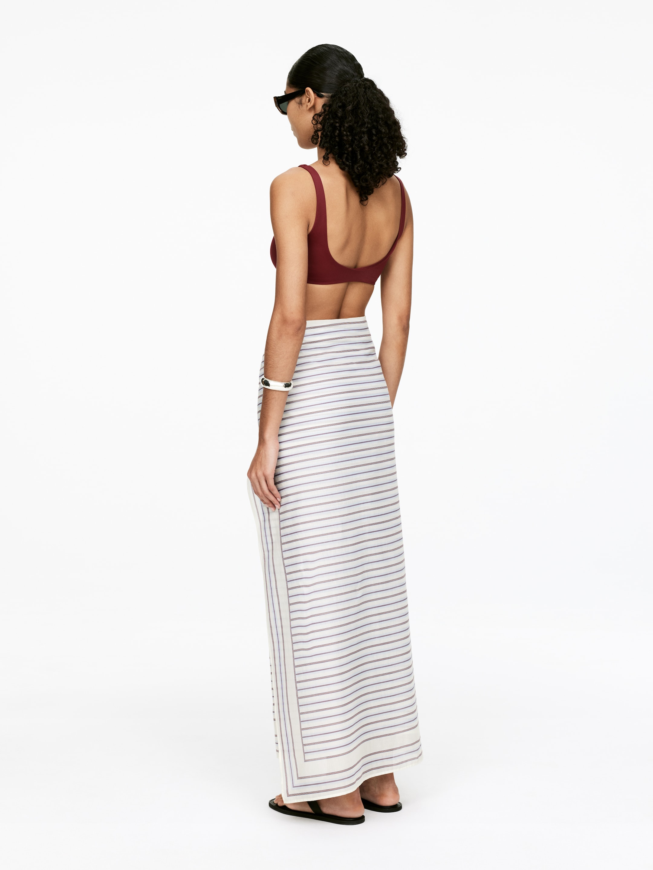 Ver imagen más grande: Pareo estampado - Blanco roto/azul/beige - MUJER | H&M ES 2