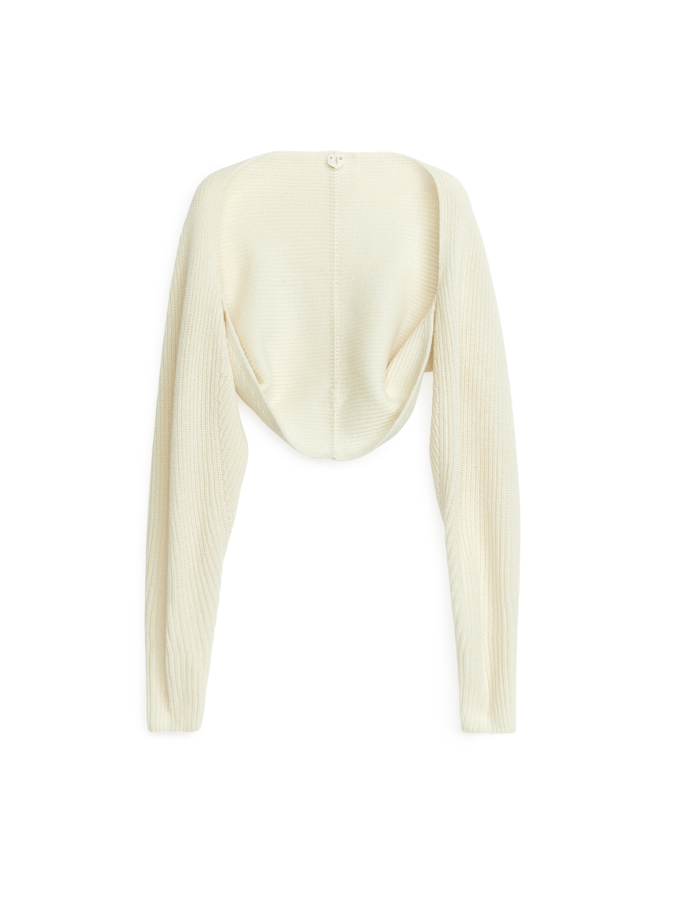 Stickad bolero i merinoull - Off-white - Regular fit - Women - StillMedia/DescriptiveStillLife - 1