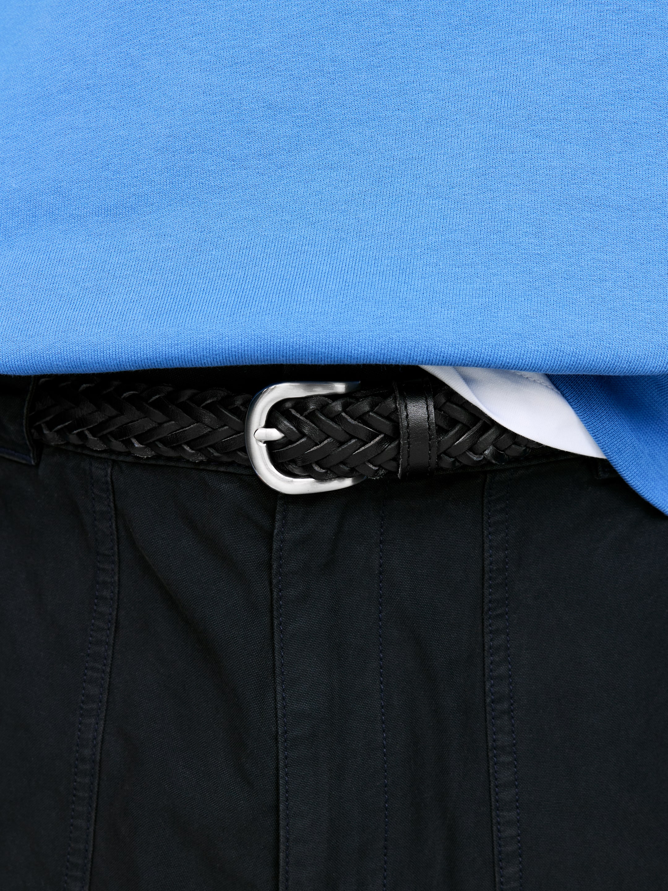 Visualizza immagine più grande: Cintura in pelle intrecciata - Nero - UOMO | H&M IT 1