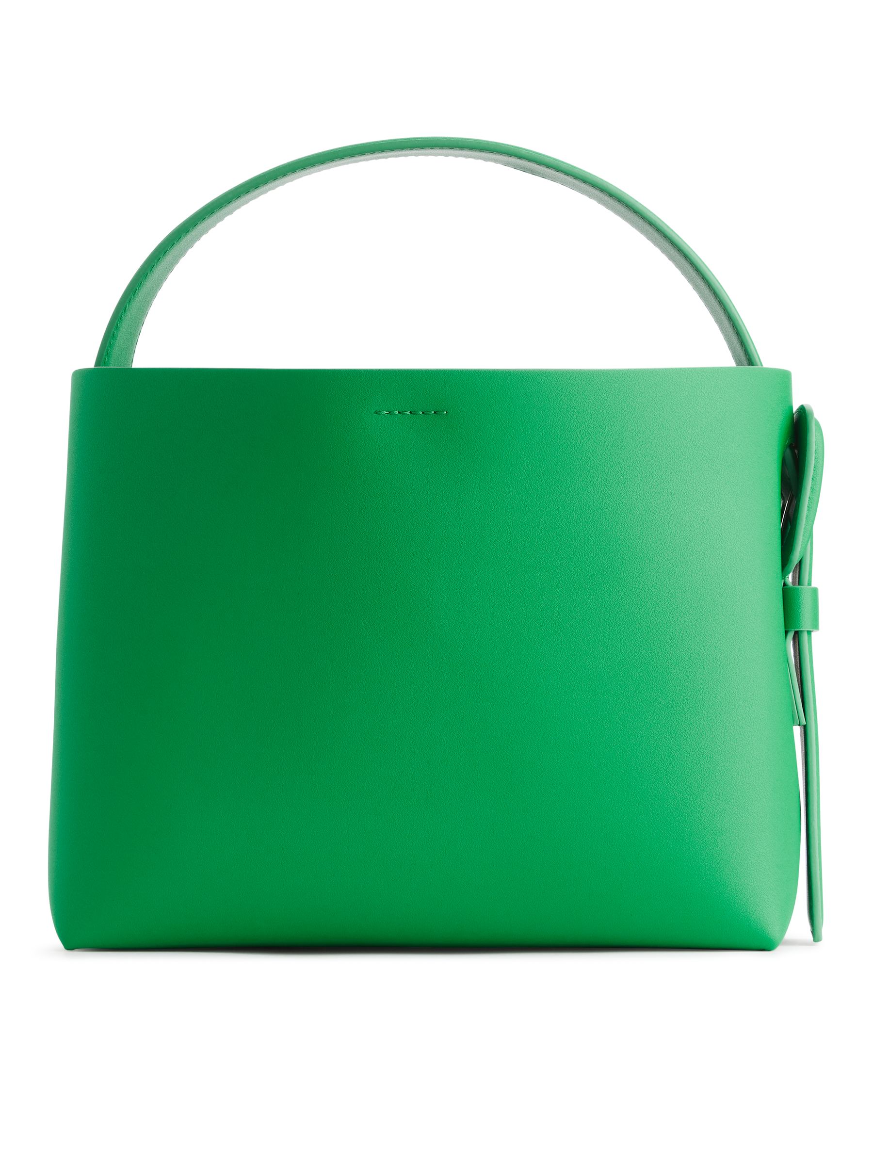 Borsa a tracolla rigida in pelle - Verde brillante - Women - StillMedia/DescriptiveStillLife - 2