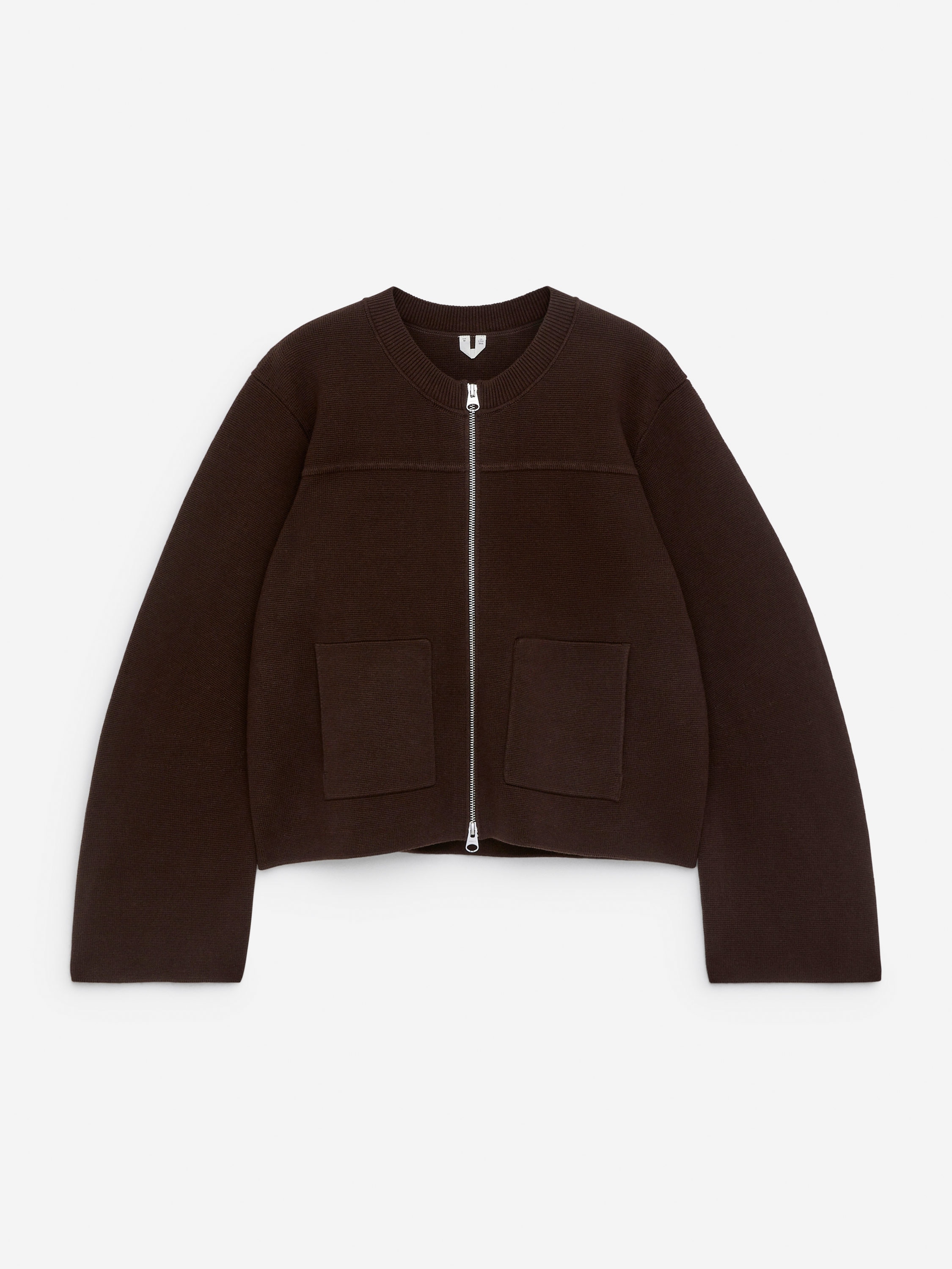 Cotton Jacket - Dark Brown - Loose fit - Women - StillMedia/DescriptiveStillLife - 1