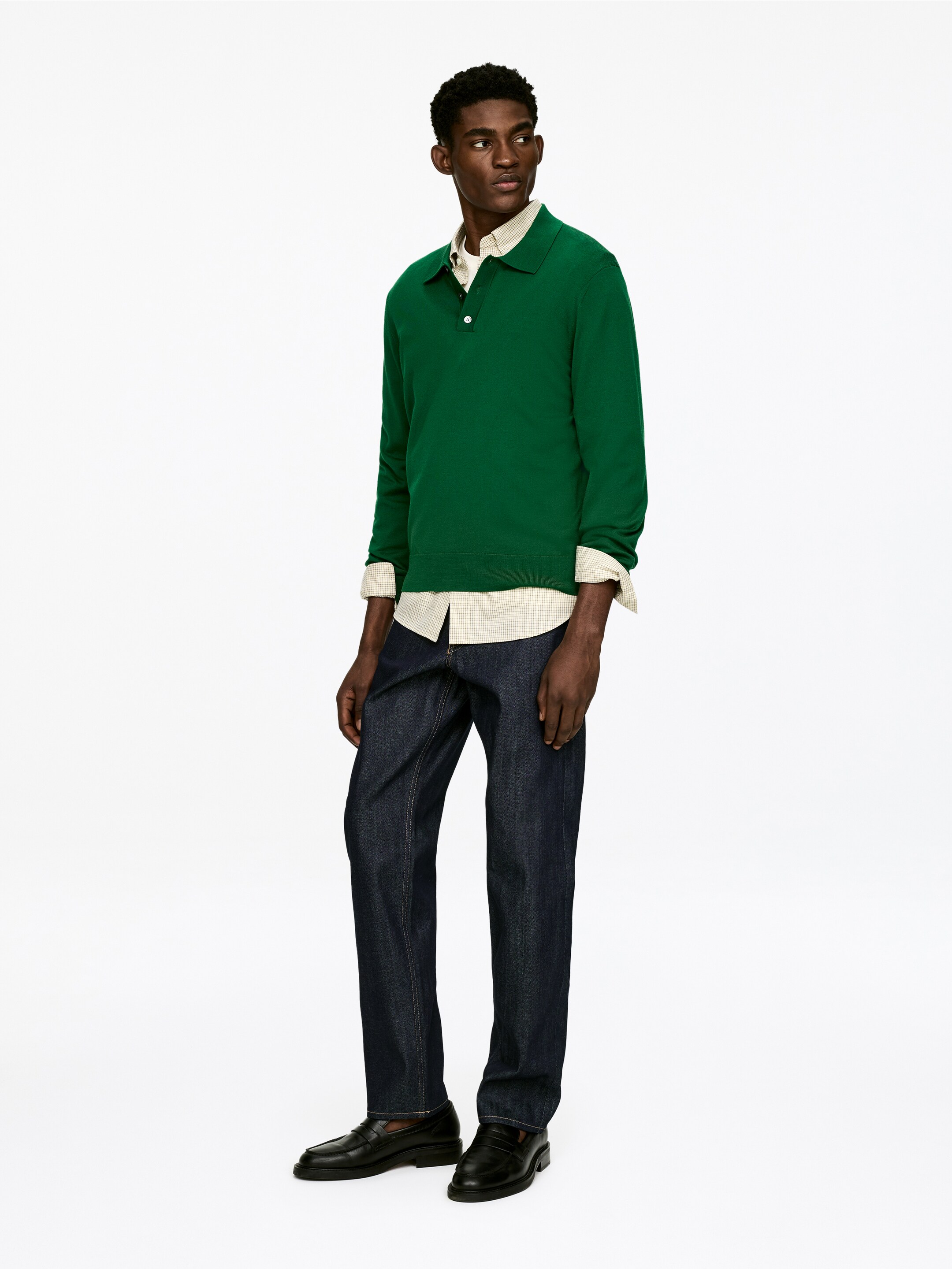 View larger image: OCEAN Loose Straight Jeans - Dark Blue - Men | H&M GB 5