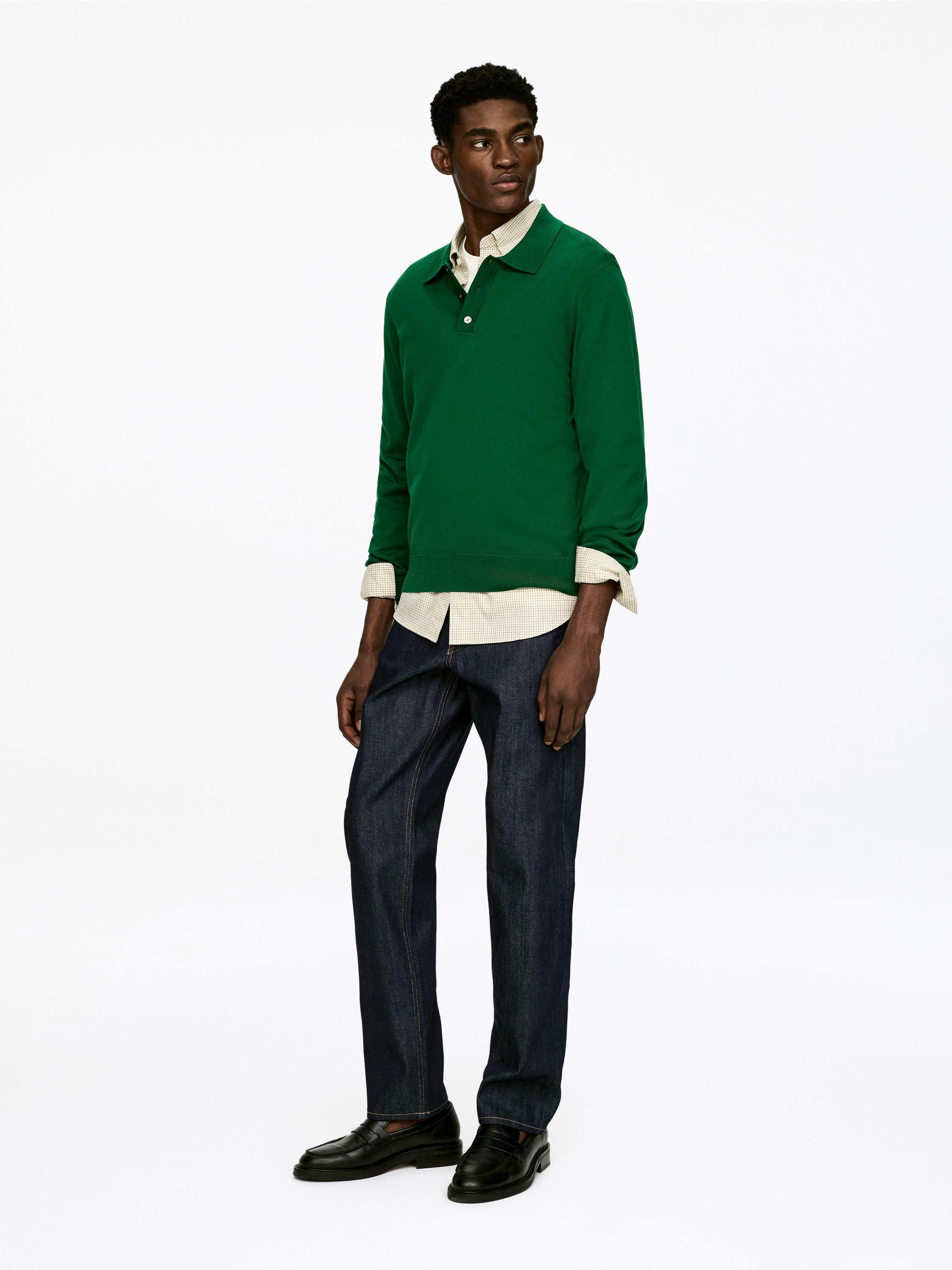 OCEAN Loose Straight Jeans-#272930-15401