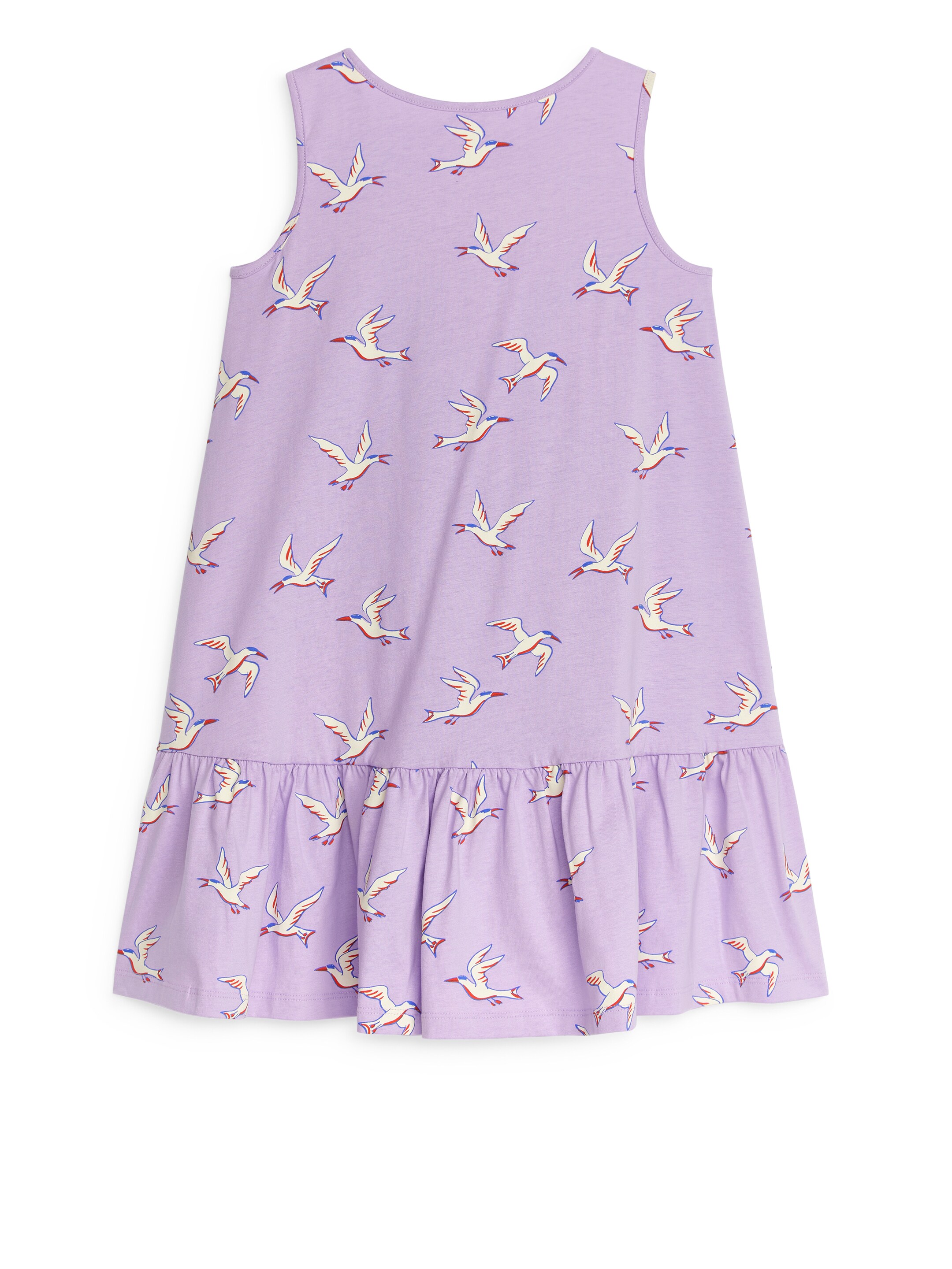 Visa större bild: Trikåklänning med volang - Lila - BARN | H&M SE 2