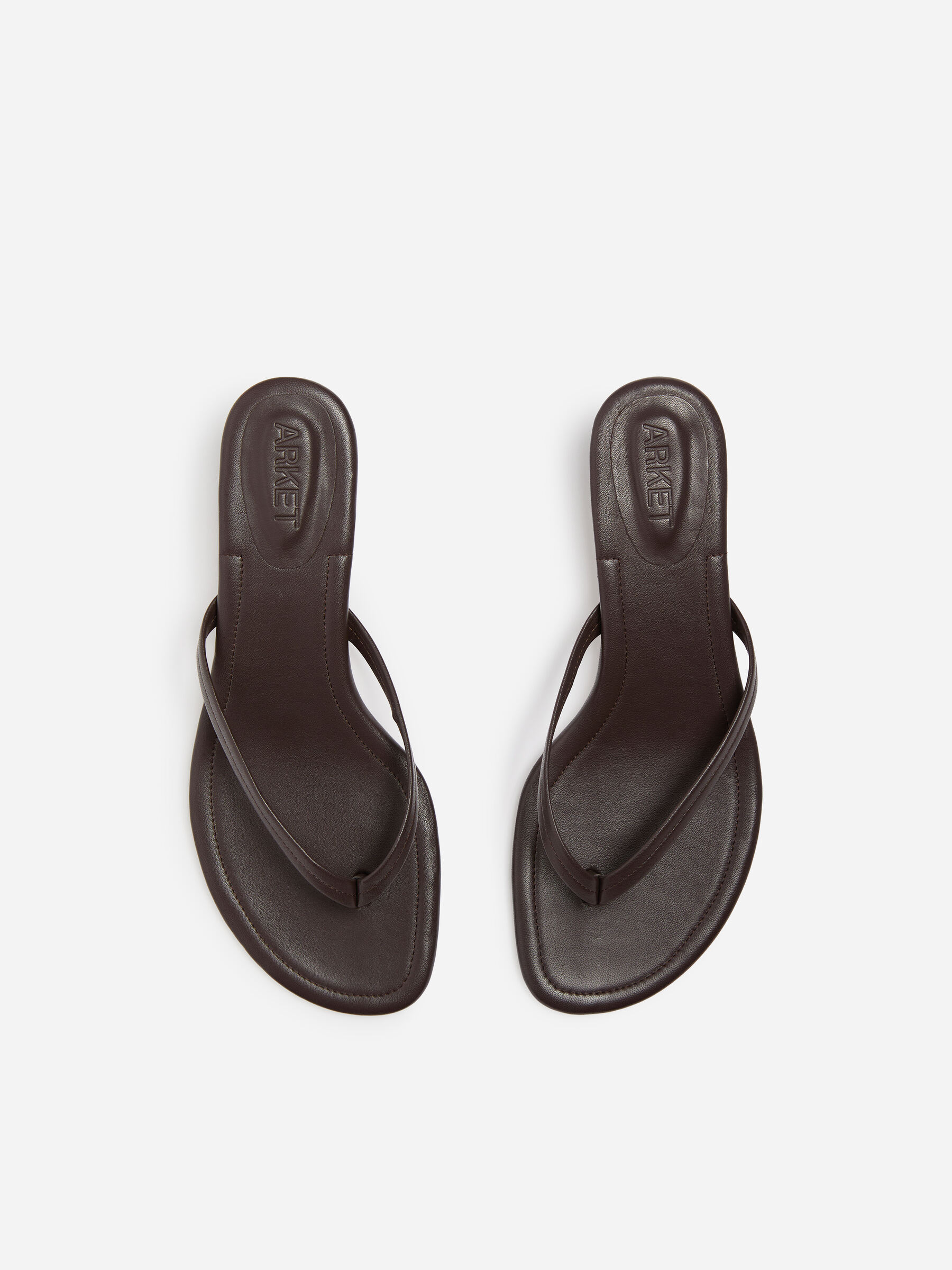 Flip-Flop mit Kitten Heel - Dunkelbraun - Women - StillMedia/DescriptiveStillLife - 5