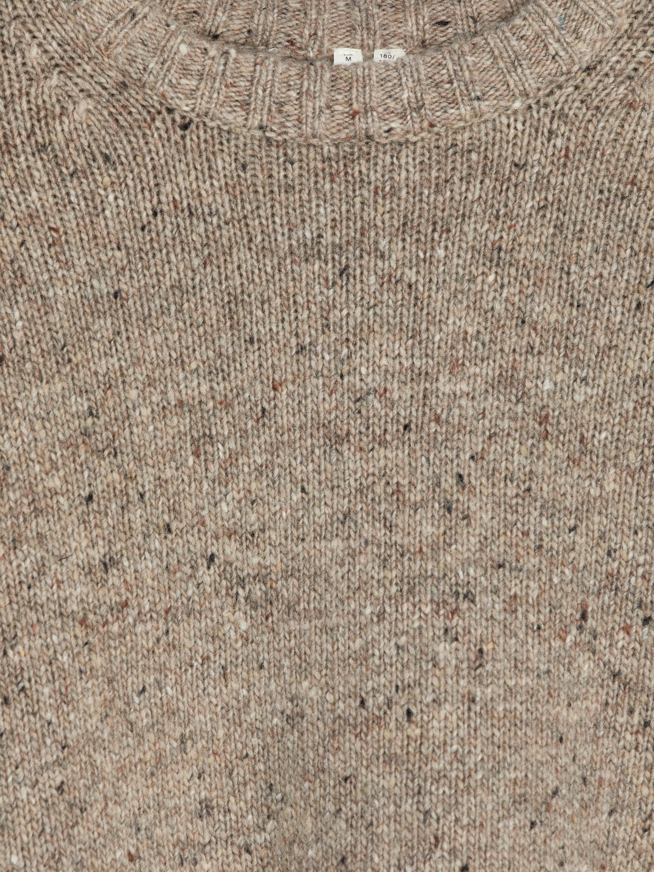 Wool-Alpaca Blend Jumper - Beige Melange - Regular fit - Men - StillMedia/DescriptiveDetail - 1