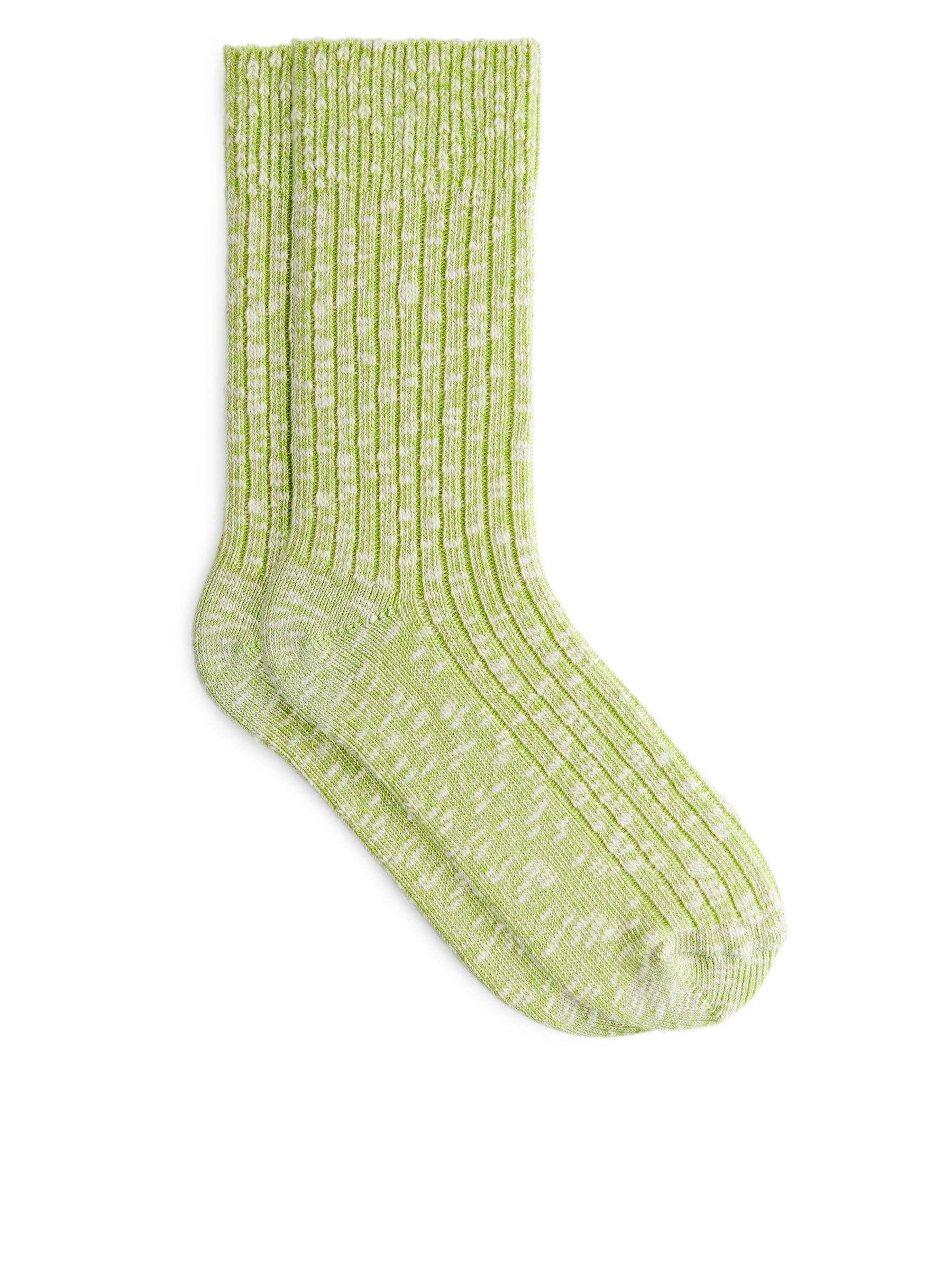 Grobe Stricksocken - Limettengrün meliert - Damen - StillMedia/DescriptiveStillLife - 2