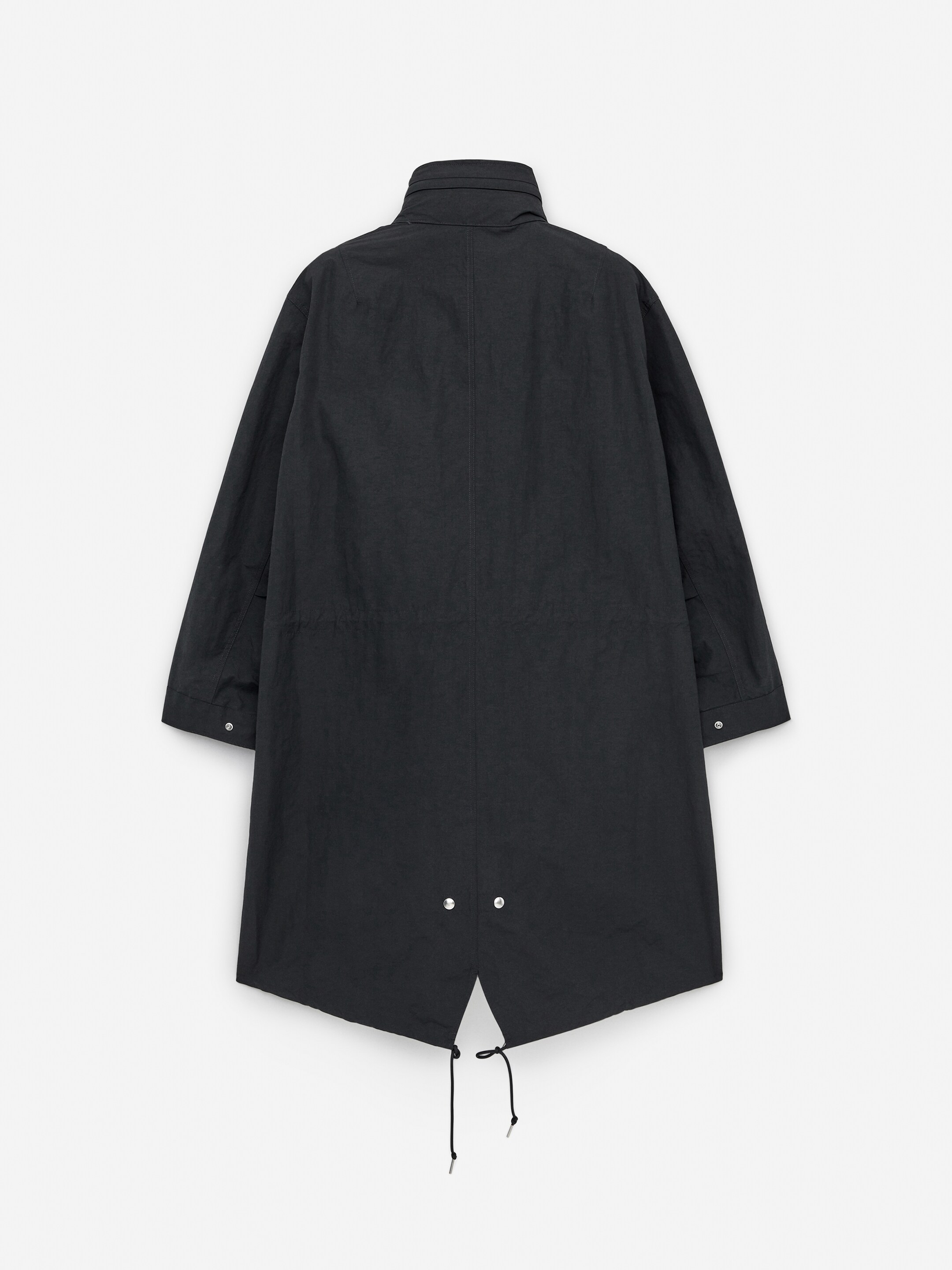 Ingrandisci l'immagine: Nylon Fishtail Parka - Dark Grey - DONNA | H&M CH 2
