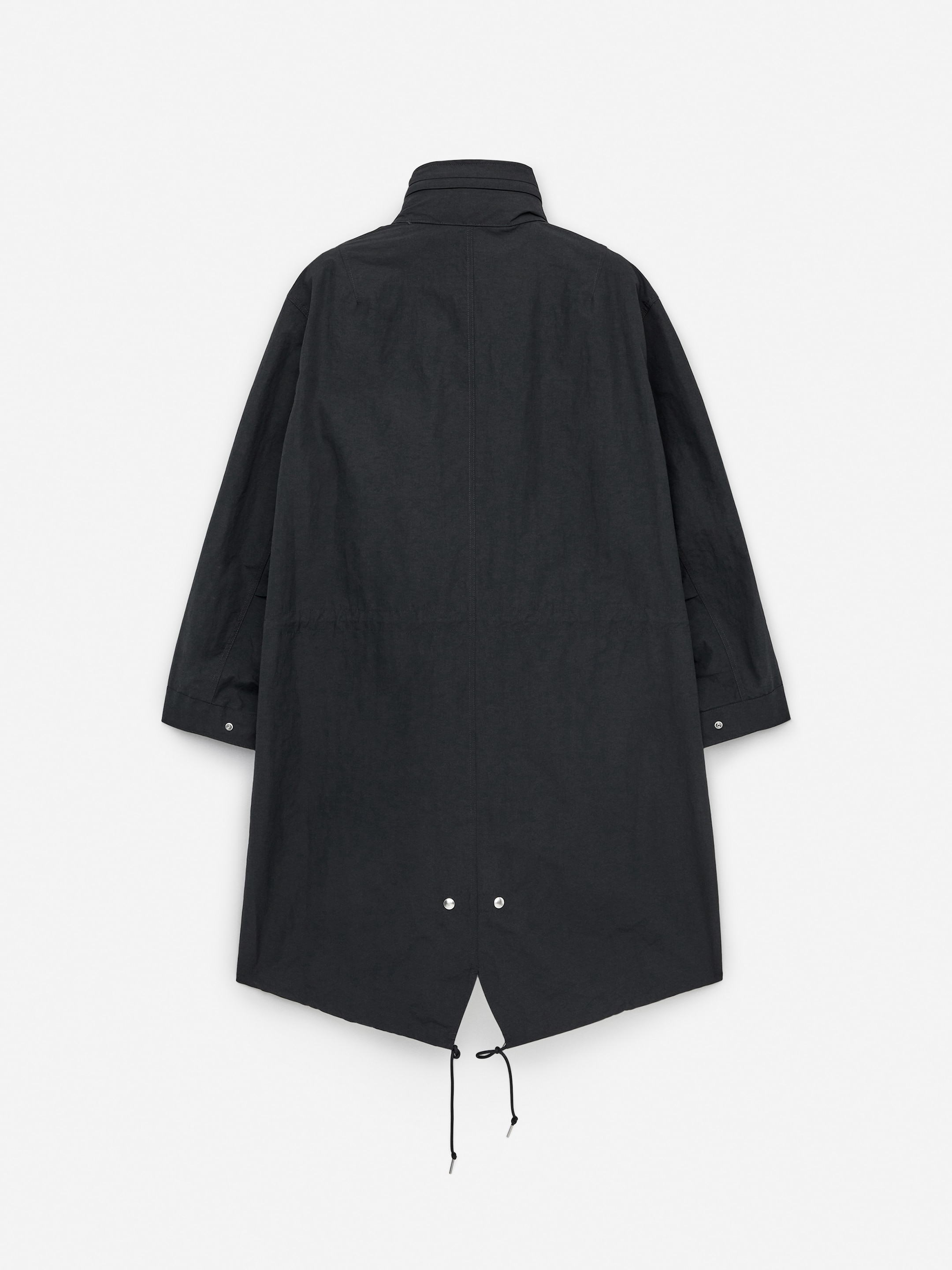 Nylon Fishtail Parka - Dark Grey - Regular fit - Women - StillMedia/DescriptiveStillLife - 4