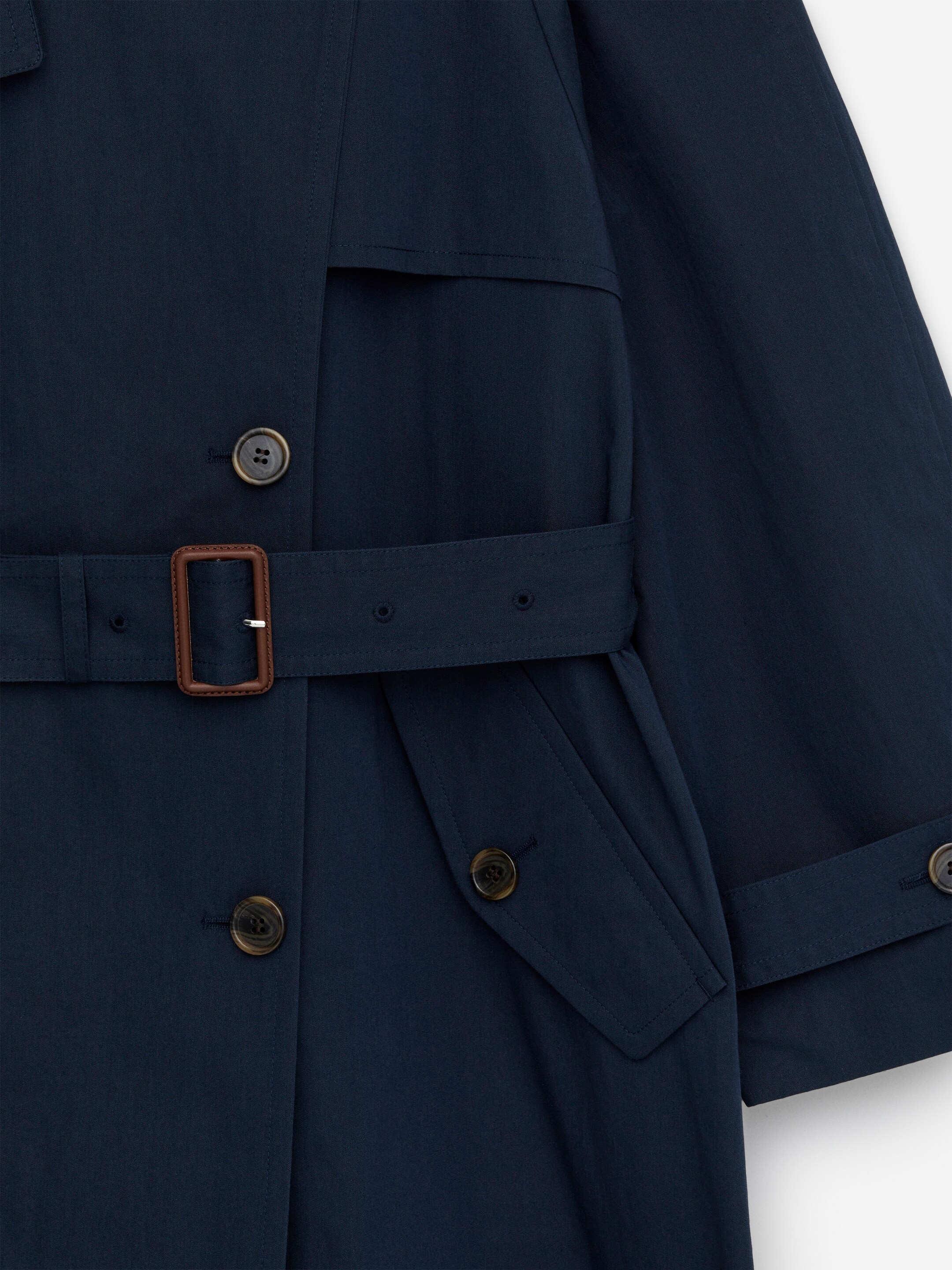 Visa större bild: 2-in 1-trenchcoat - Mörkblå - DAM | H&M SE 4
