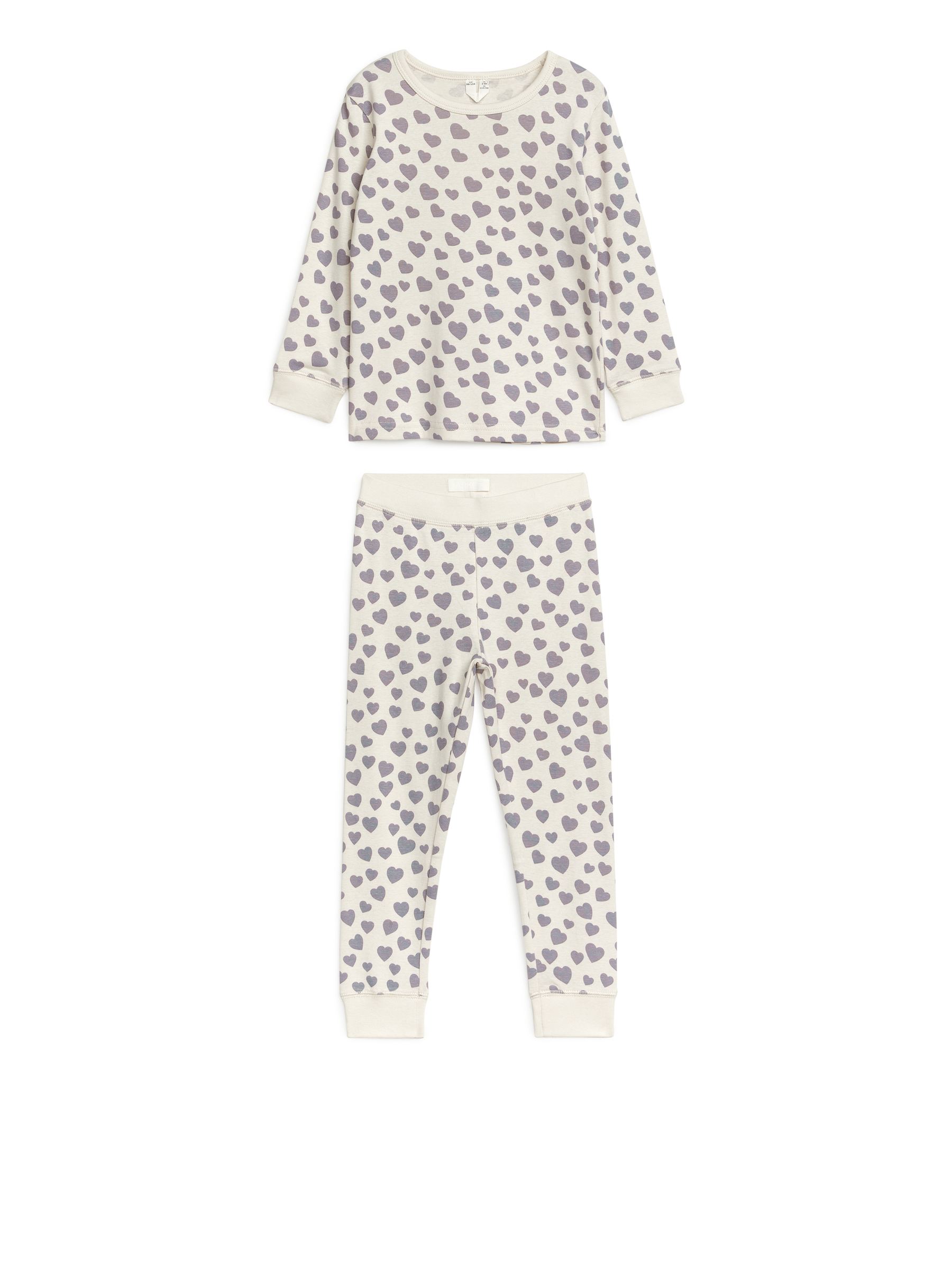 Jersey-Pyjama - Cremeweiß/violett - Regular Fit - Kinder - StillMedia/DescriptiveStillLife - 3