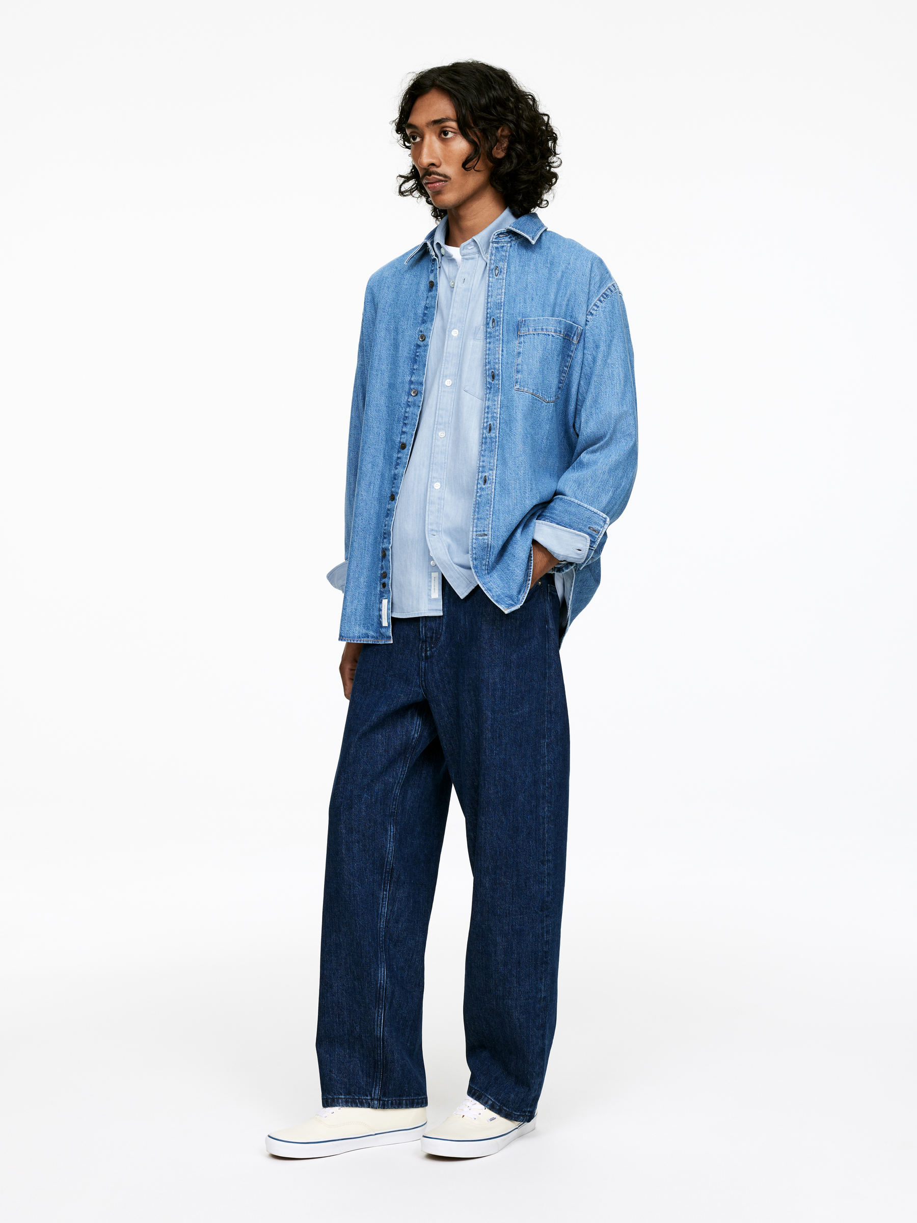 Denim Shirt - Light Blue - Regular fit - Men - StillMedia/Lookbook - 6