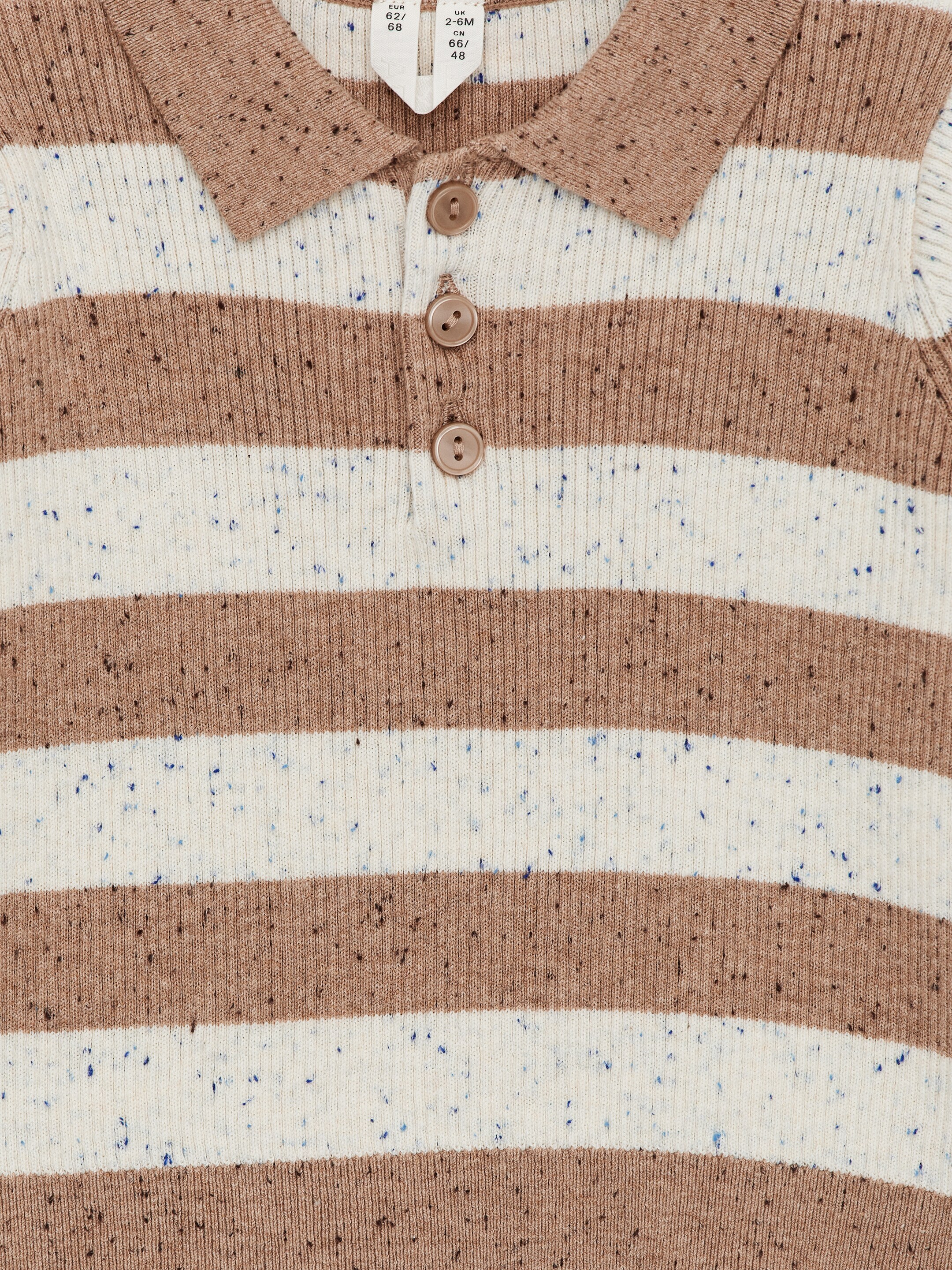 Ver imagen más grande: Polo de punto de canalé - Blanco roto/beige - NIÑOS | H&M ES 3