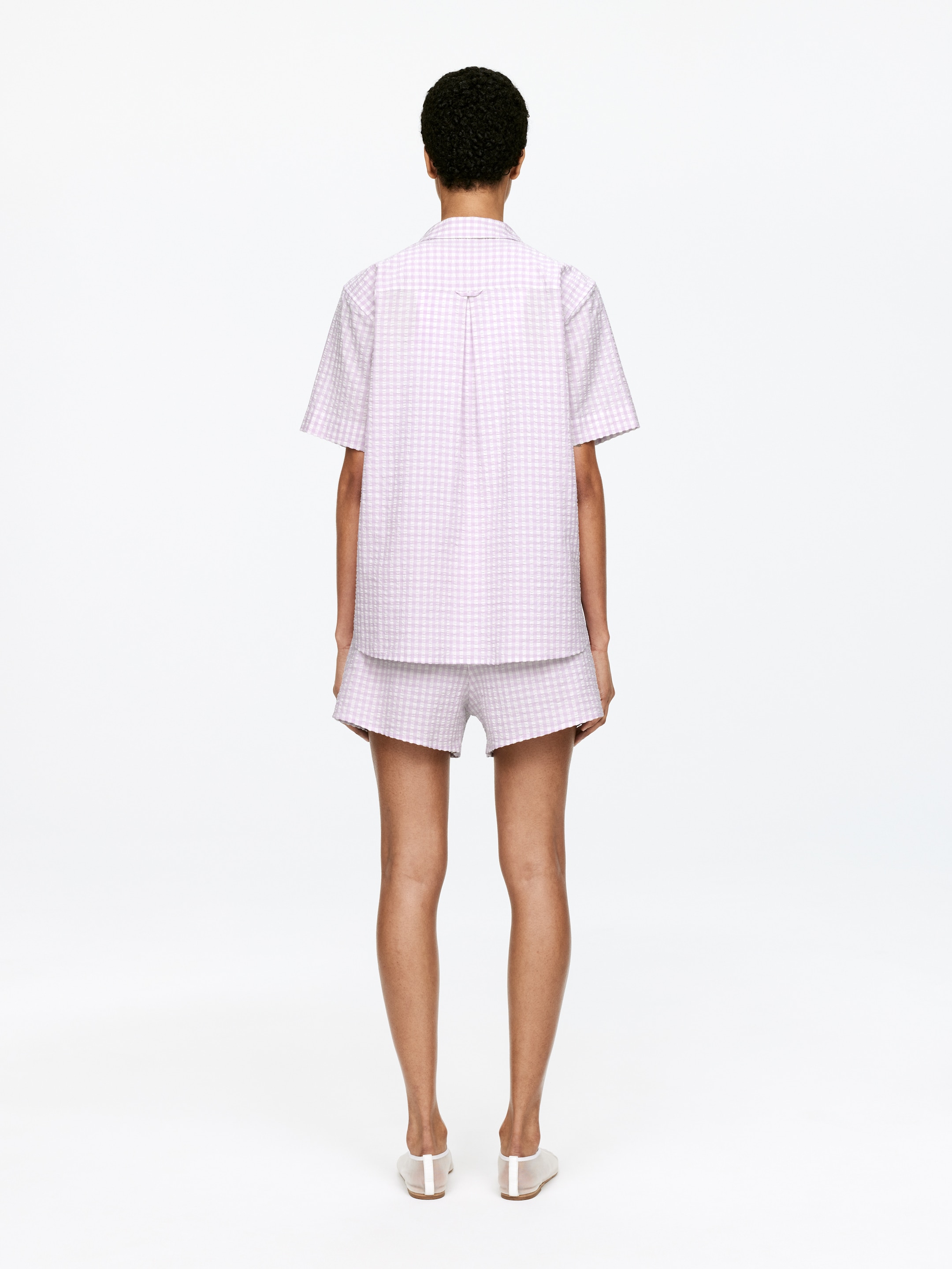 Zobrazit větší obrázek: Bavlněná košile - Bílá/Lila - ŽENY | H&M CZ 2