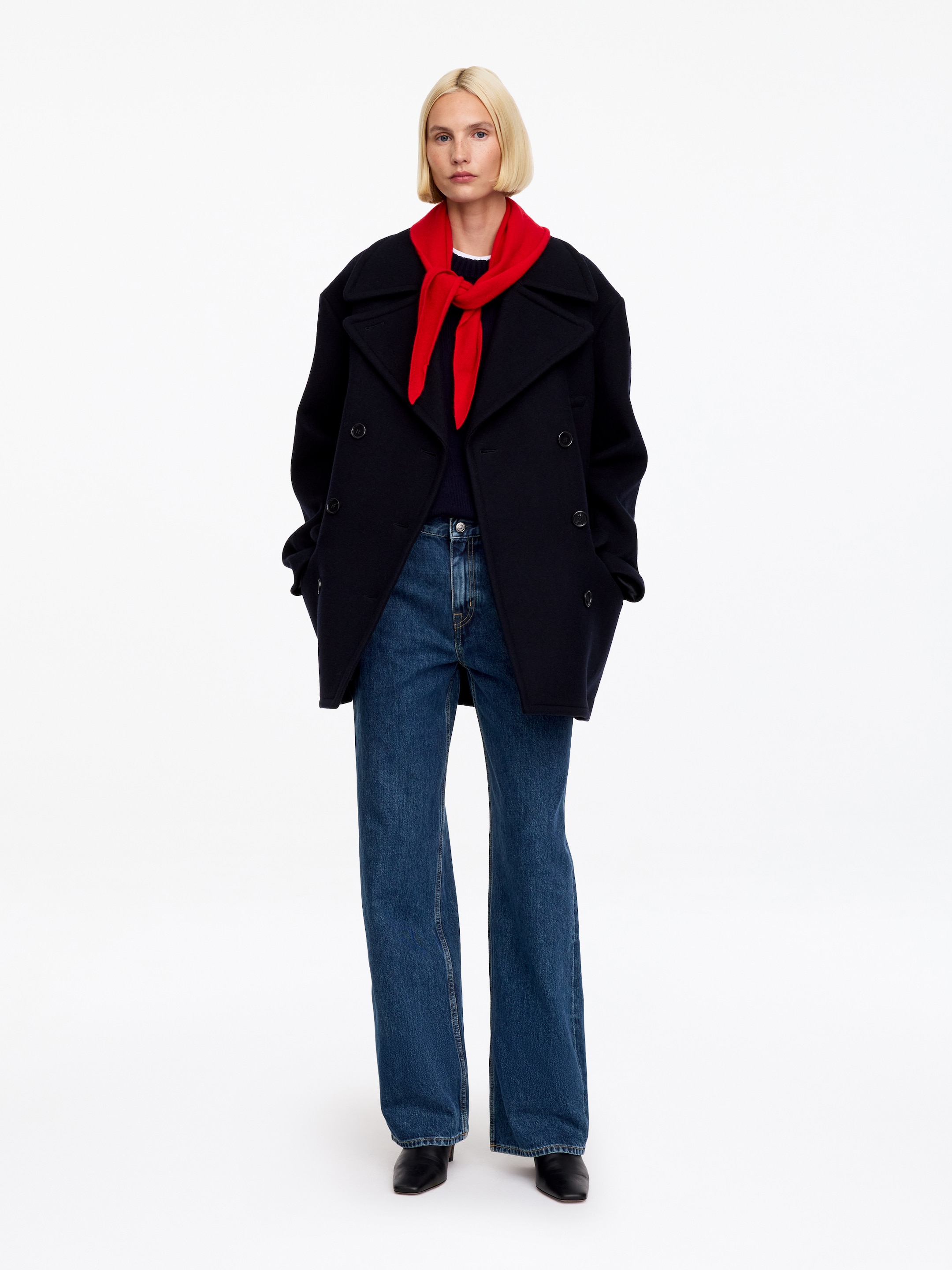 CORAL Wide Jeans - Dark Blue - Relaxed fit - women - StillMedia/Lookbook - 5