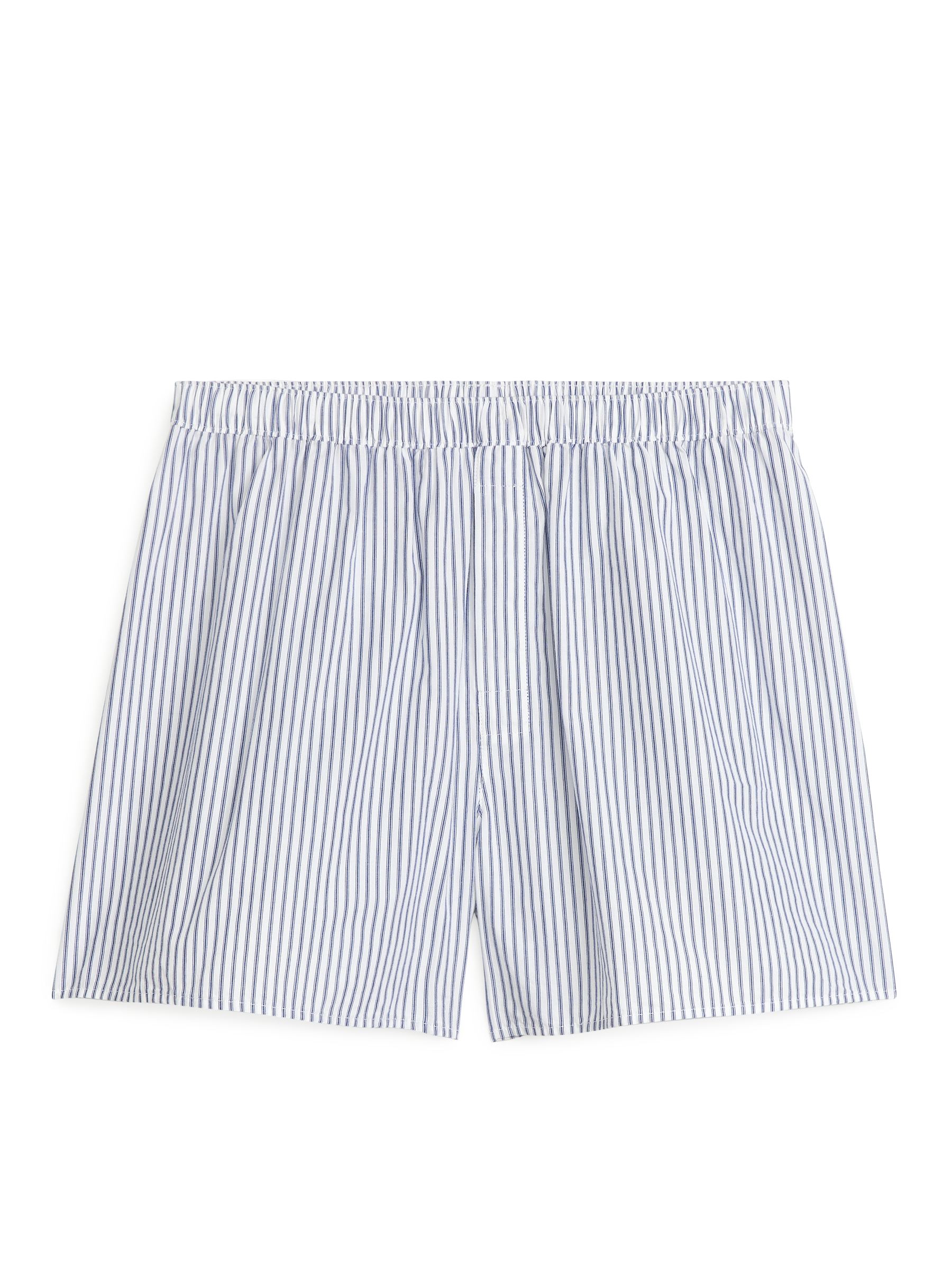 Gewebte Boxershorts, 2er-Set - Dunkelblau/gestreift - Regular Fit - Herren - StillMedia/DescriptiveDetail - 1