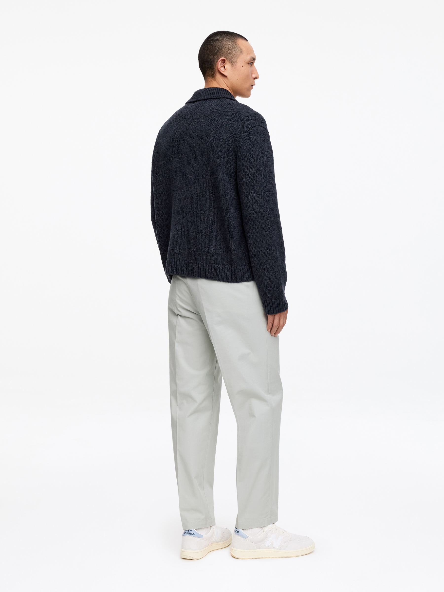 Cotton Trousers - Dusty Light Green - Relaxed fit - Men - StillMedia/Lookbook - 6