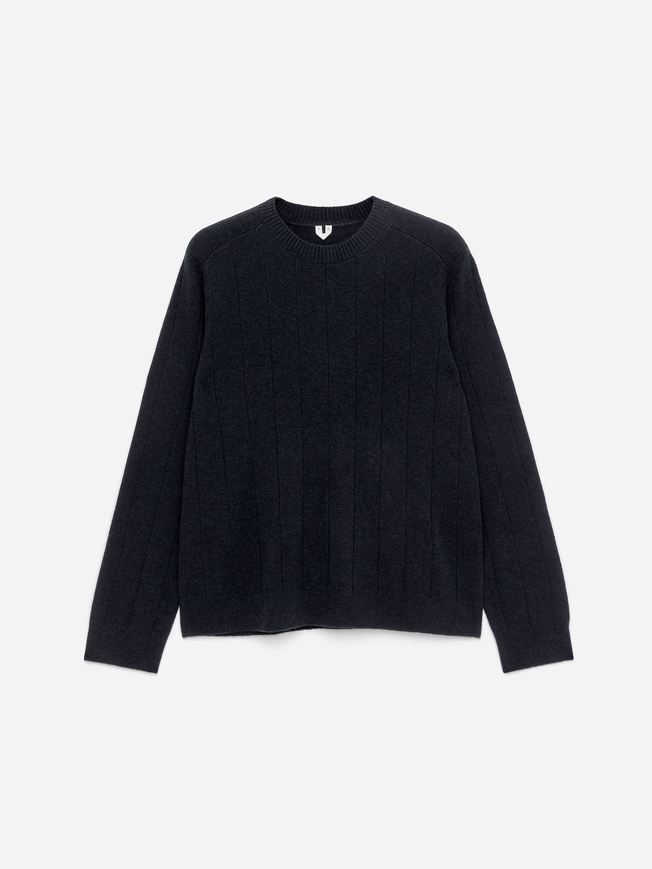 View larger image: Lambs Wool Crew-Neck Jumper - Dark Blue - Men | H&M GB 5