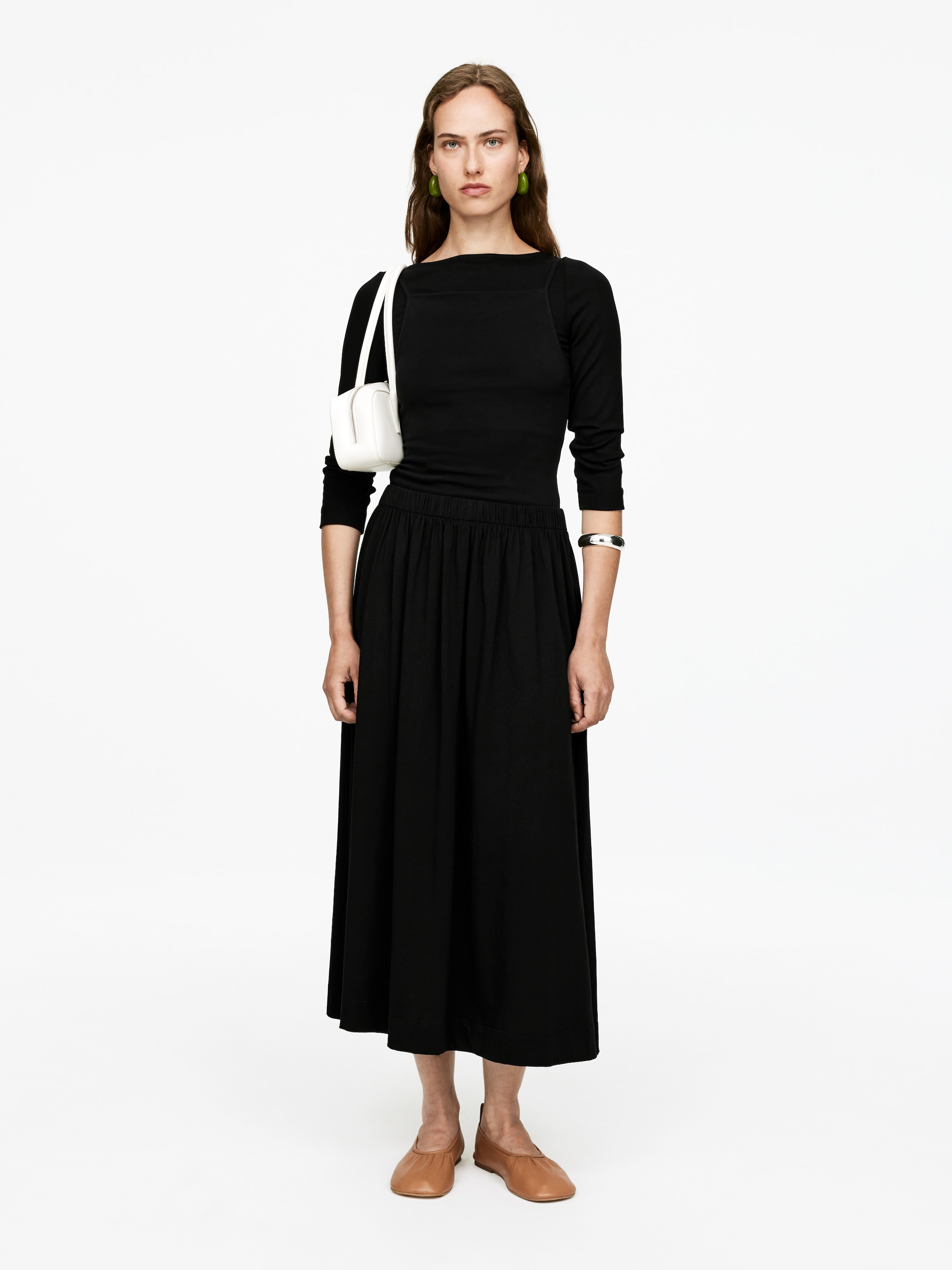 Grösseres Bild ansehen: Baumwollrock - Schwarz - DAMEN | H&M CH 1