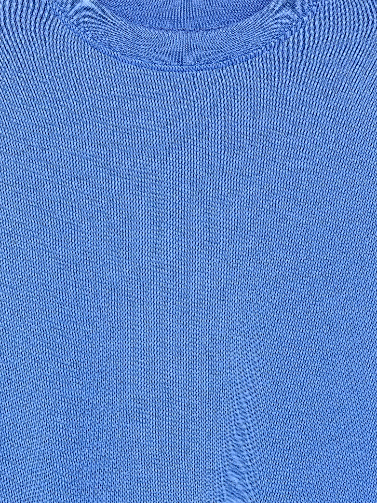 Robe sweat-shirt oversize - Bleu - 2