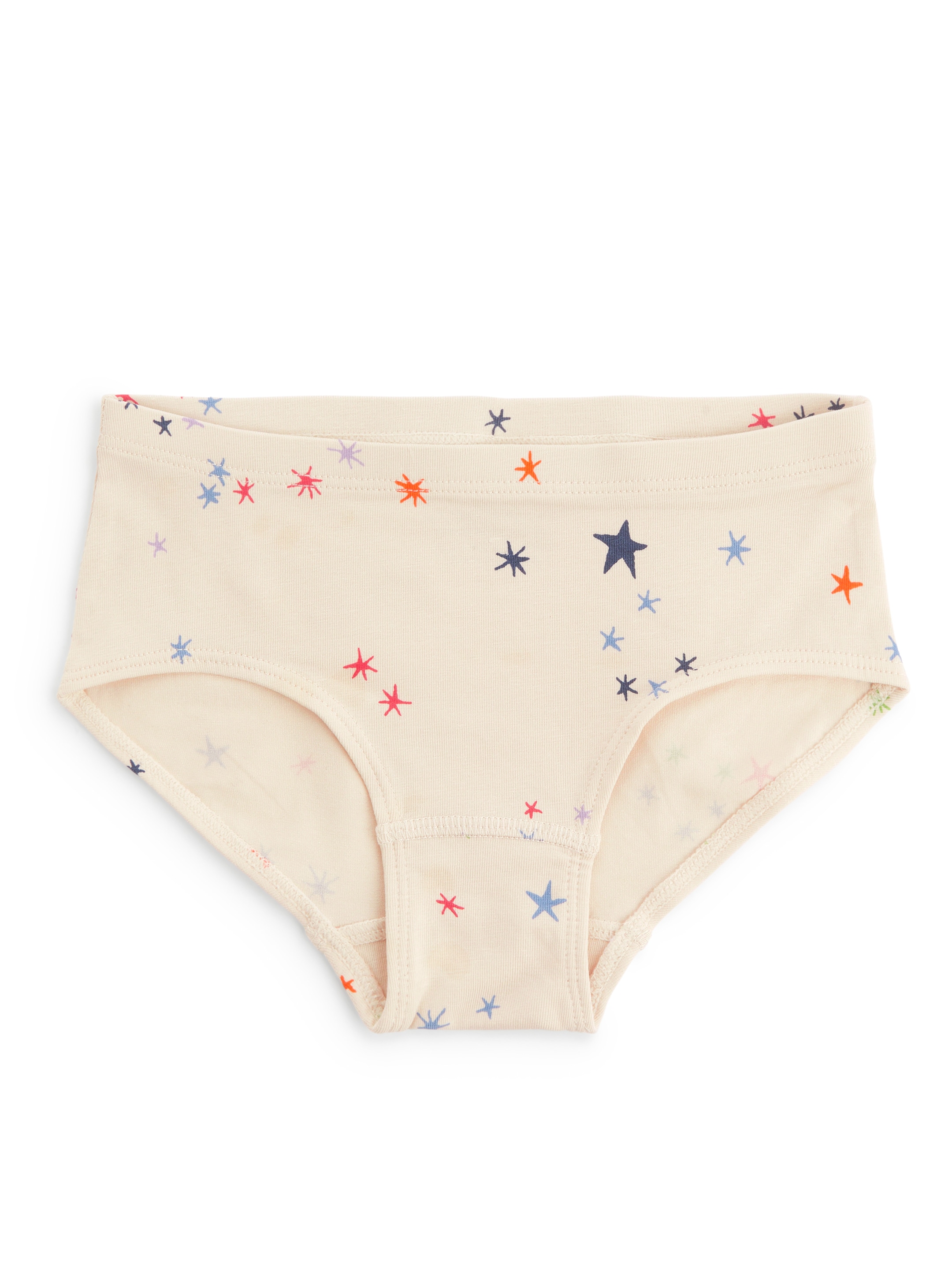 Trosor i bomullstrikå, 3-pack - Off-white/lila/orange - Regular fit - Children - StillMedia/DescriptiveStillLife - 4