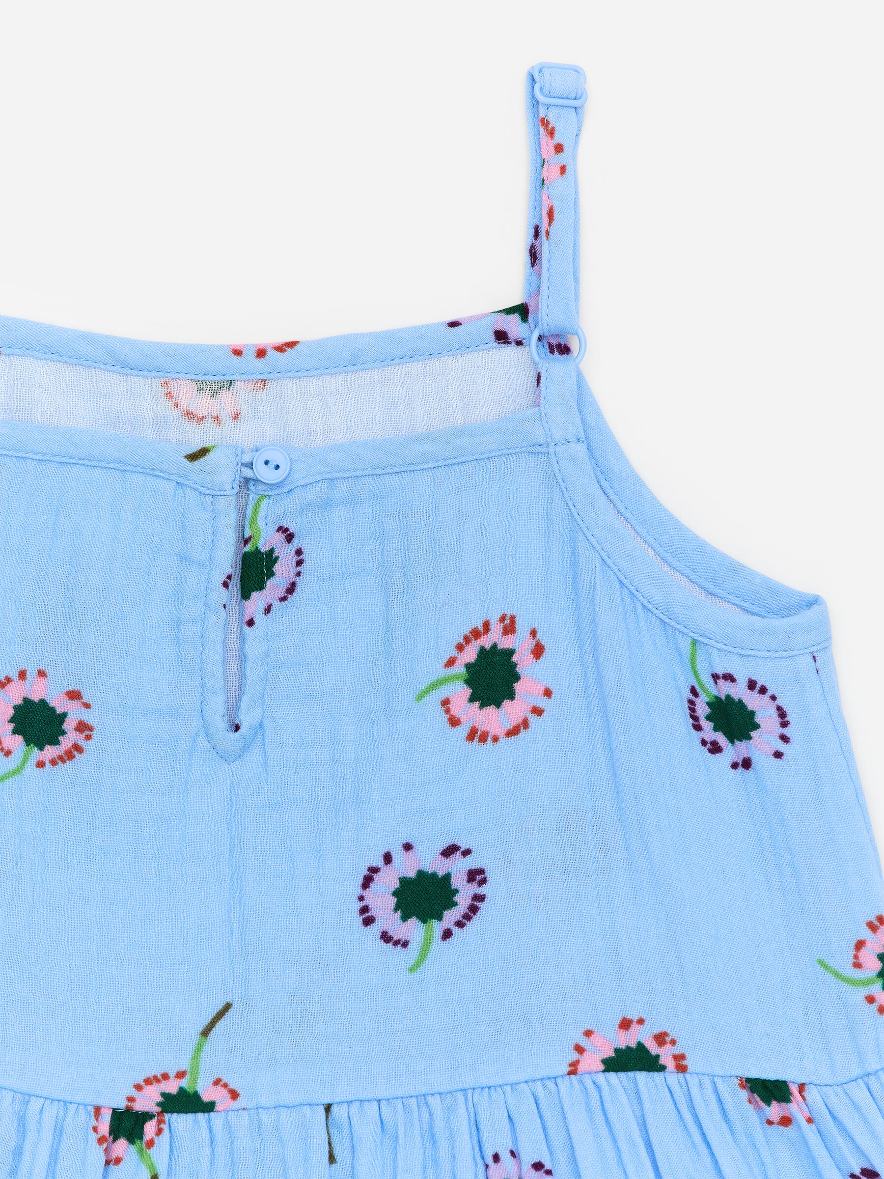 Cotton Muslin Top - Light Blue/Floral - Regular fit - Children - StillMedia/DescriptiveDetail - 3