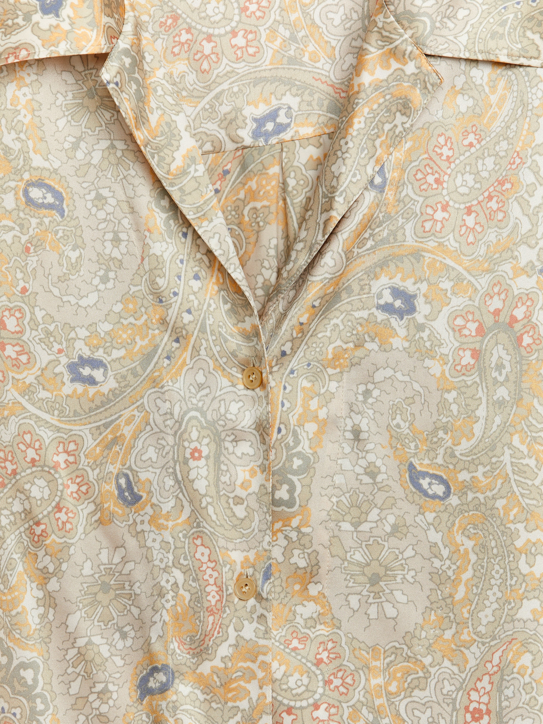 Sidenskjorta - Beige/orange - Relaxed fit - Women - StillMedia/DescriptiveDetail - 1