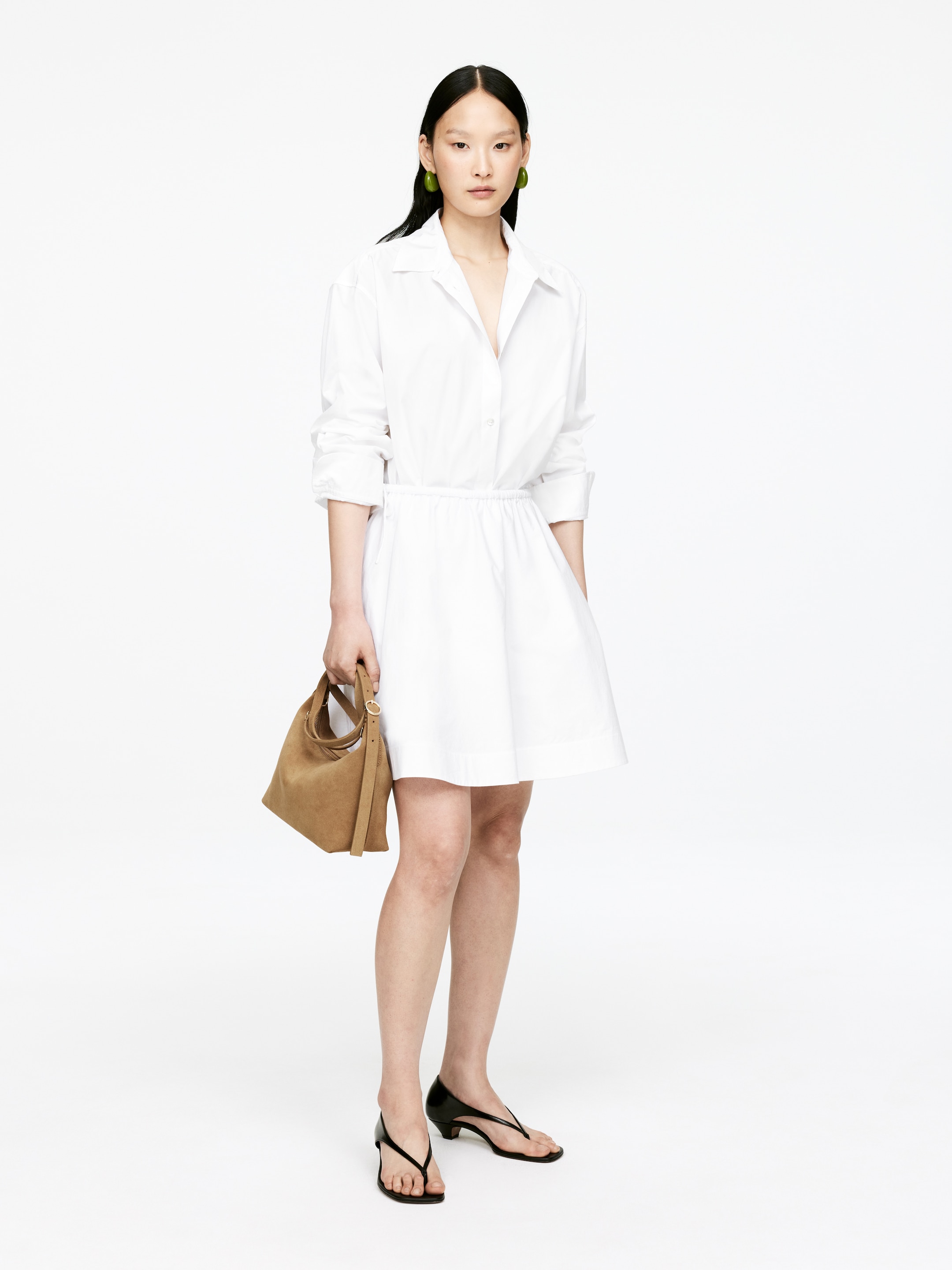 Grösseres Bild ansehen: Veloursledertasche - Beige - DAMEN | H&M CH 1
