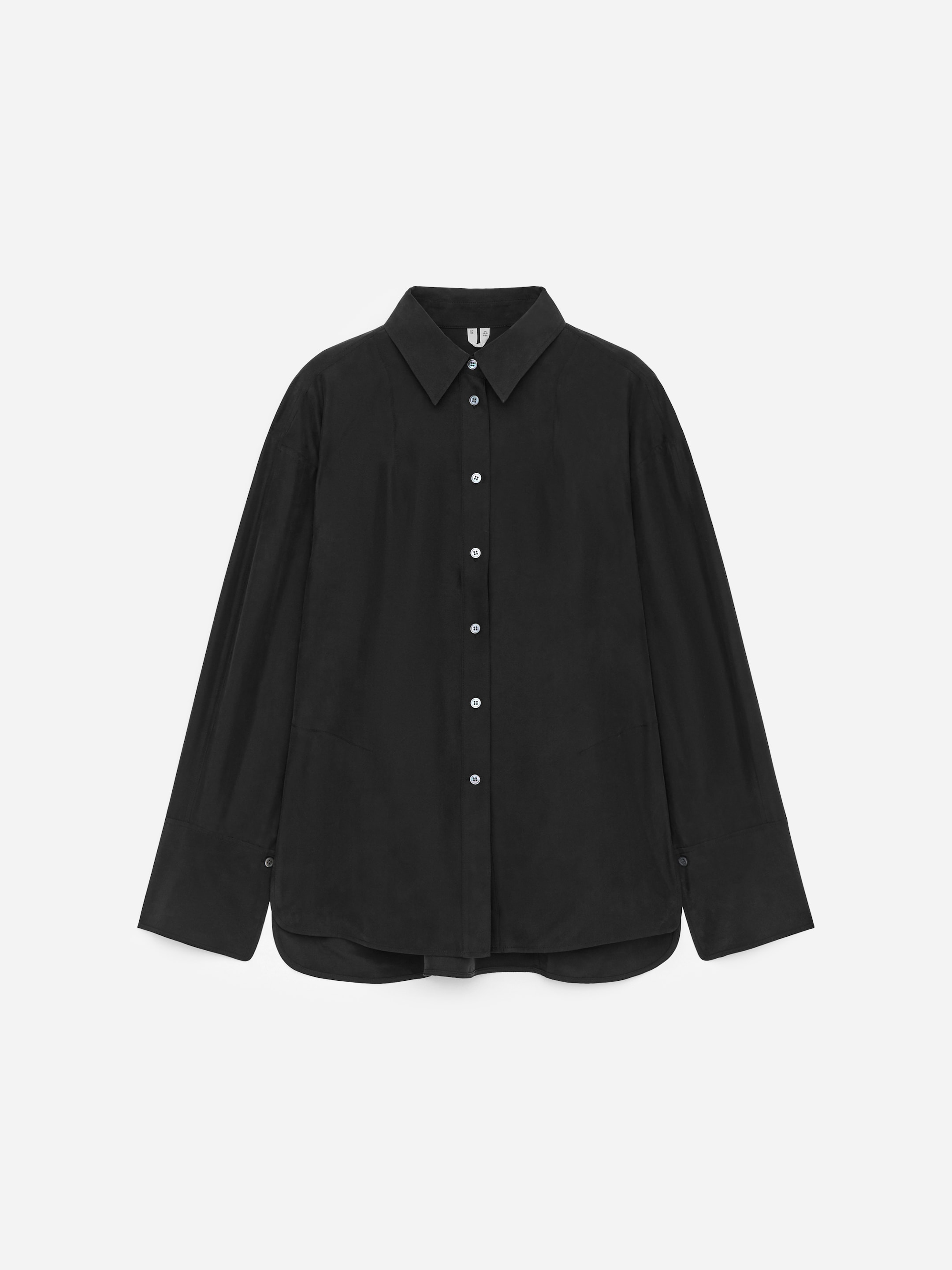 Fitted Silk Shirt - Black - Slim fit - Women - StillMedia/DescriptiveStillLife - 2