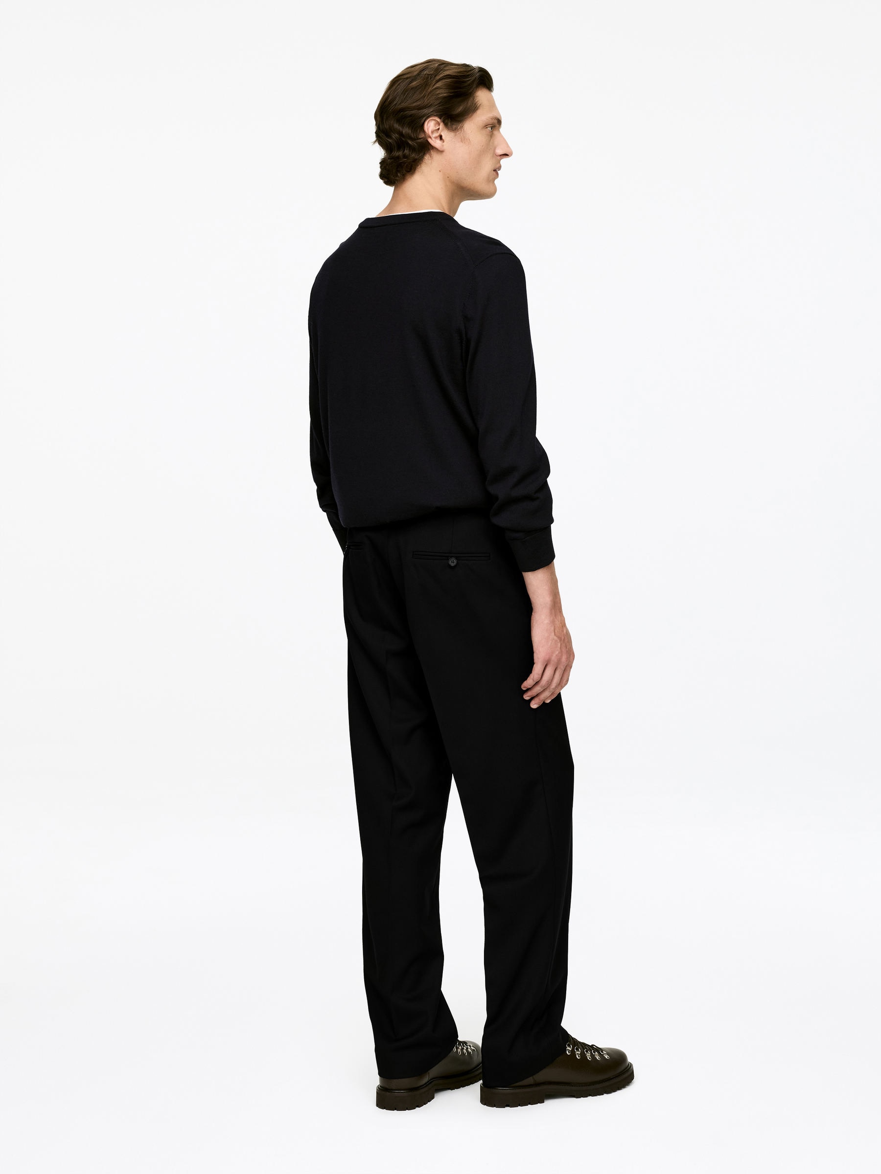Wool-Blend Trousers - Black - Loose fit - Men - StillMedia/Lookbook - 3