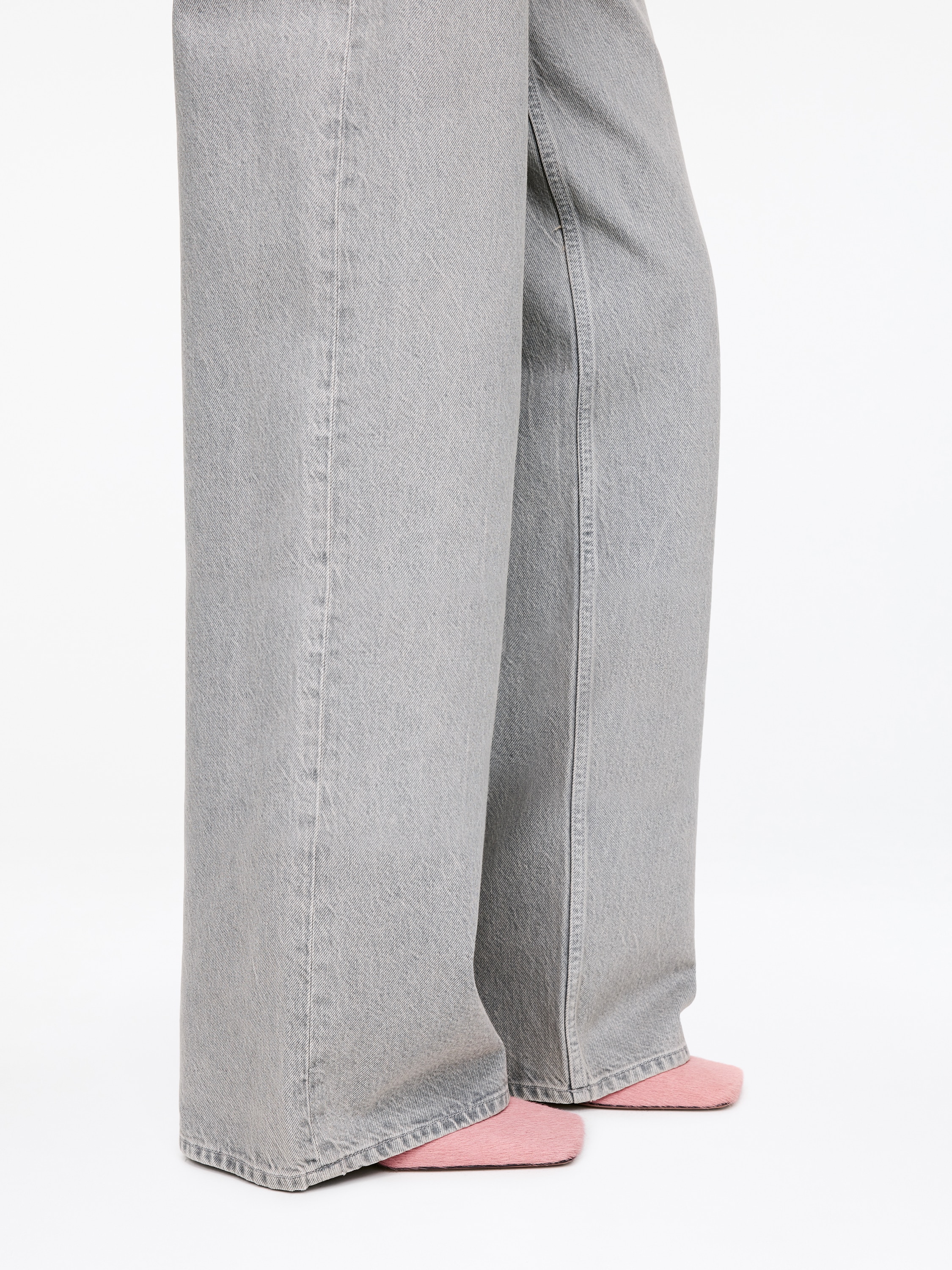 Lederpumps mit Ponyhaareffekt - Rosa