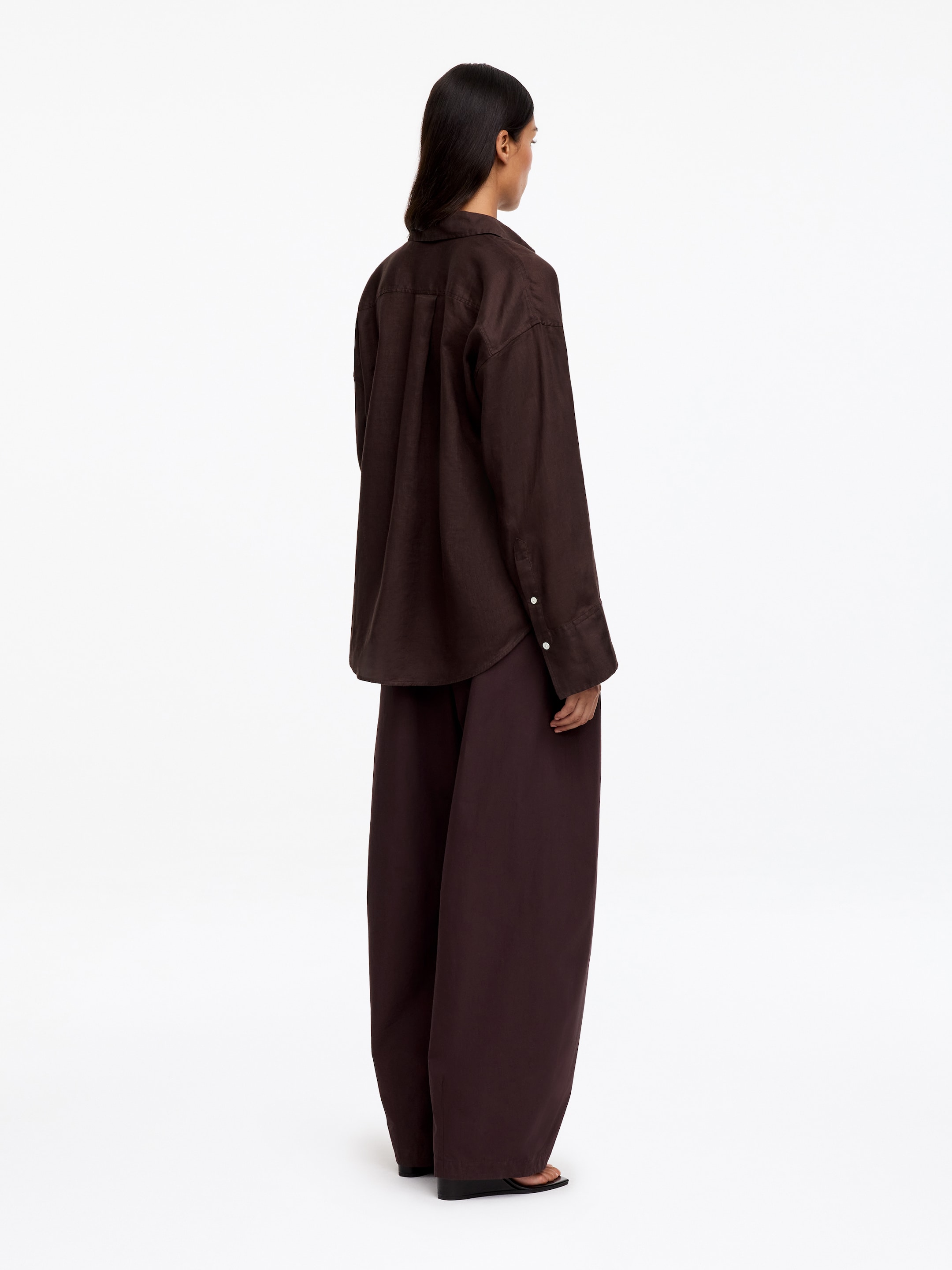 Linen Shirt - Brown - Regular fit - Women - StillMedia/Lookbook - 7