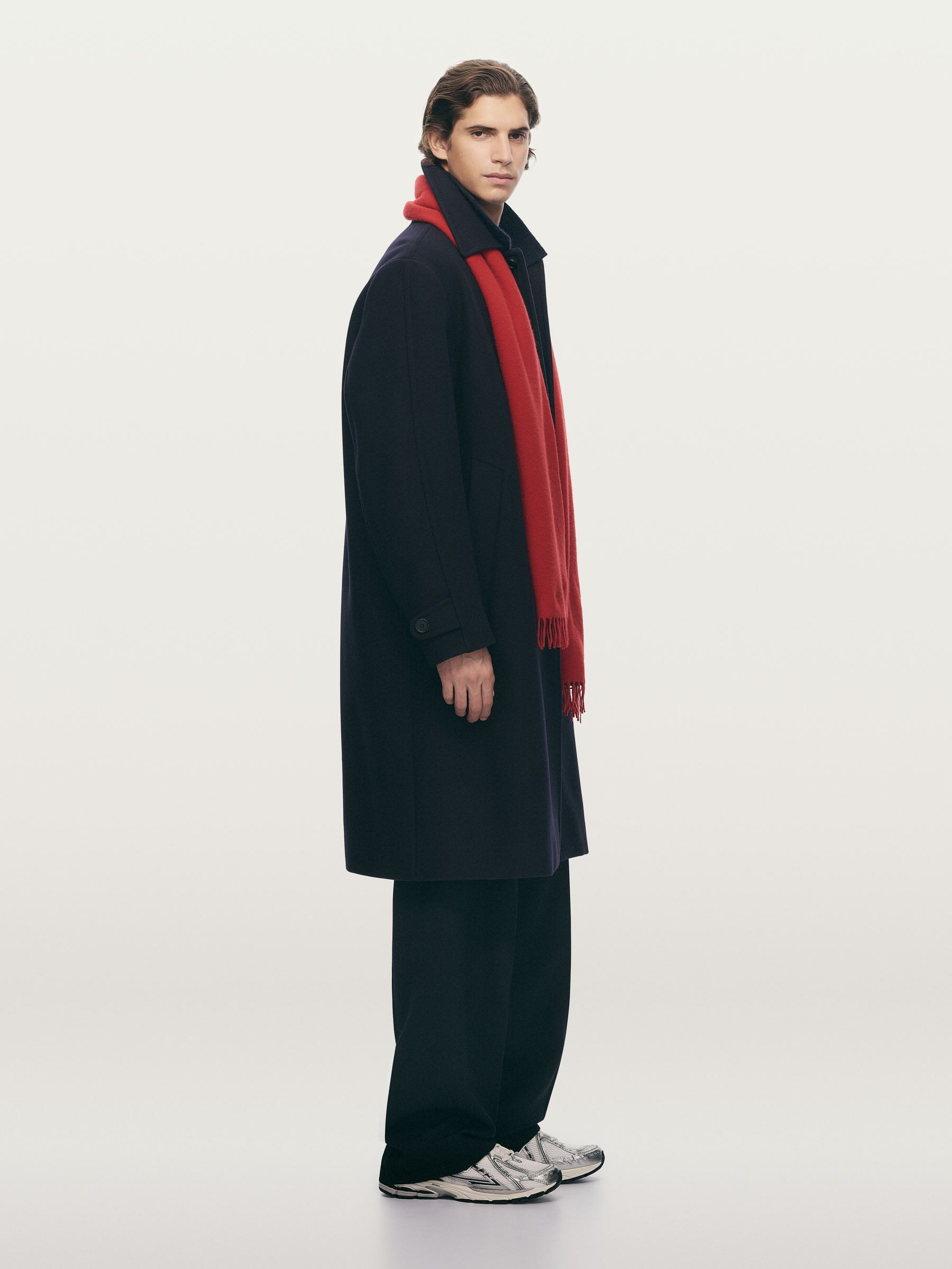 Wool Scarf - Red - Men - StillMedia/Environmental - 1