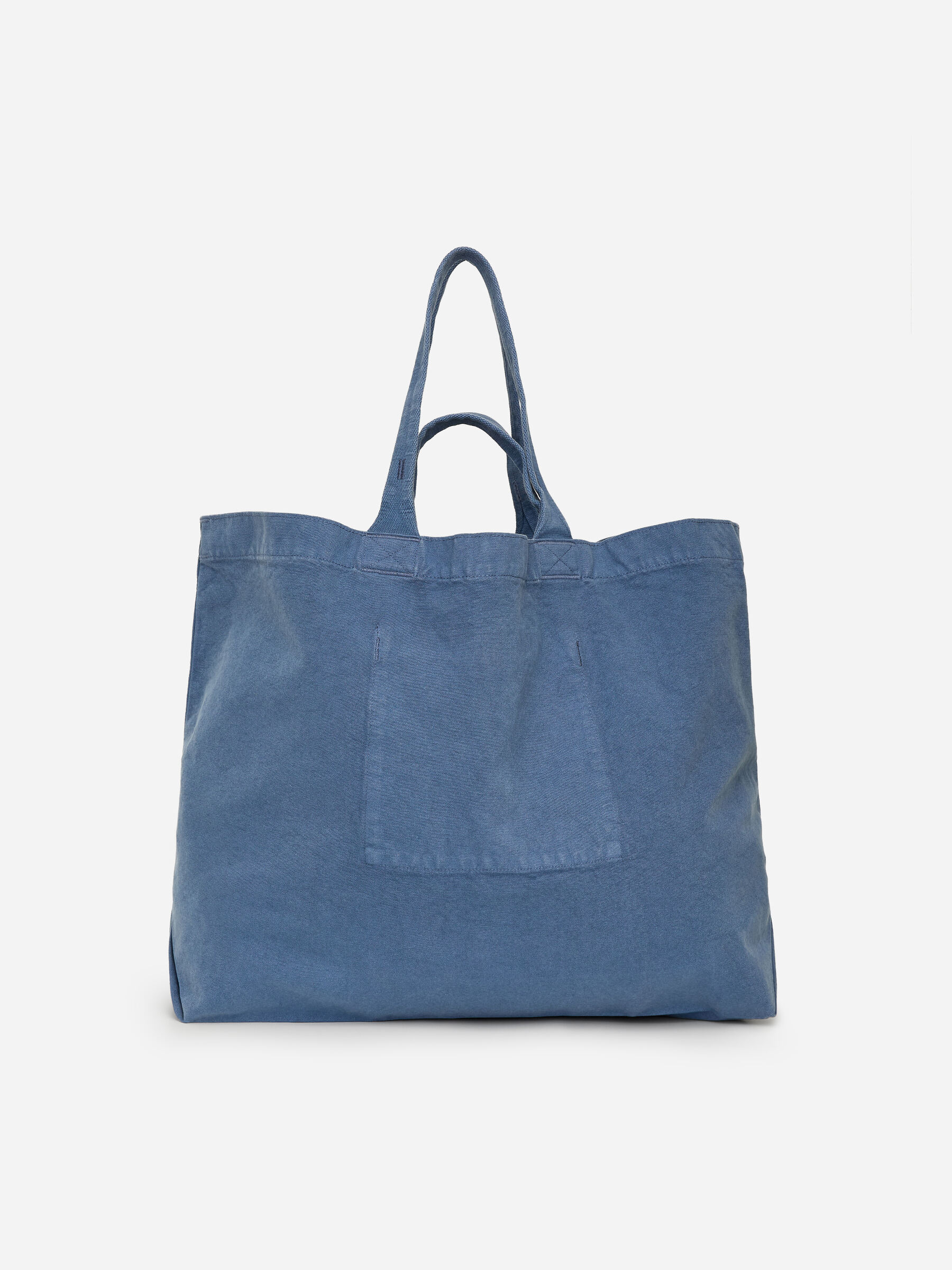 Oversized väska i canvas-#545B6F-18964