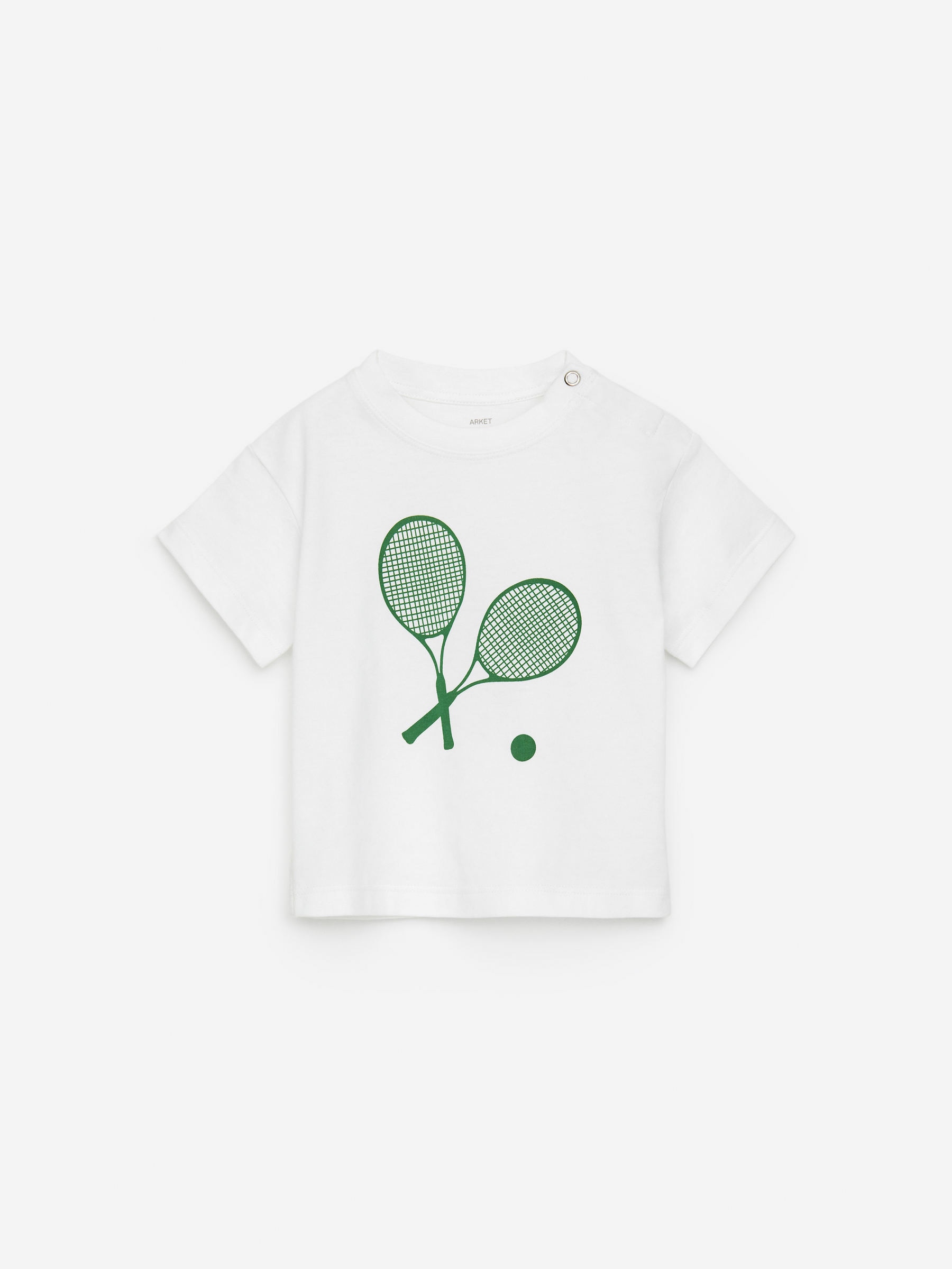 Kurzärmeliges T-Shirt - Weiß/Grün - Regular Fit - Kinder - StillMedia/DescriptiveStillLife - 3