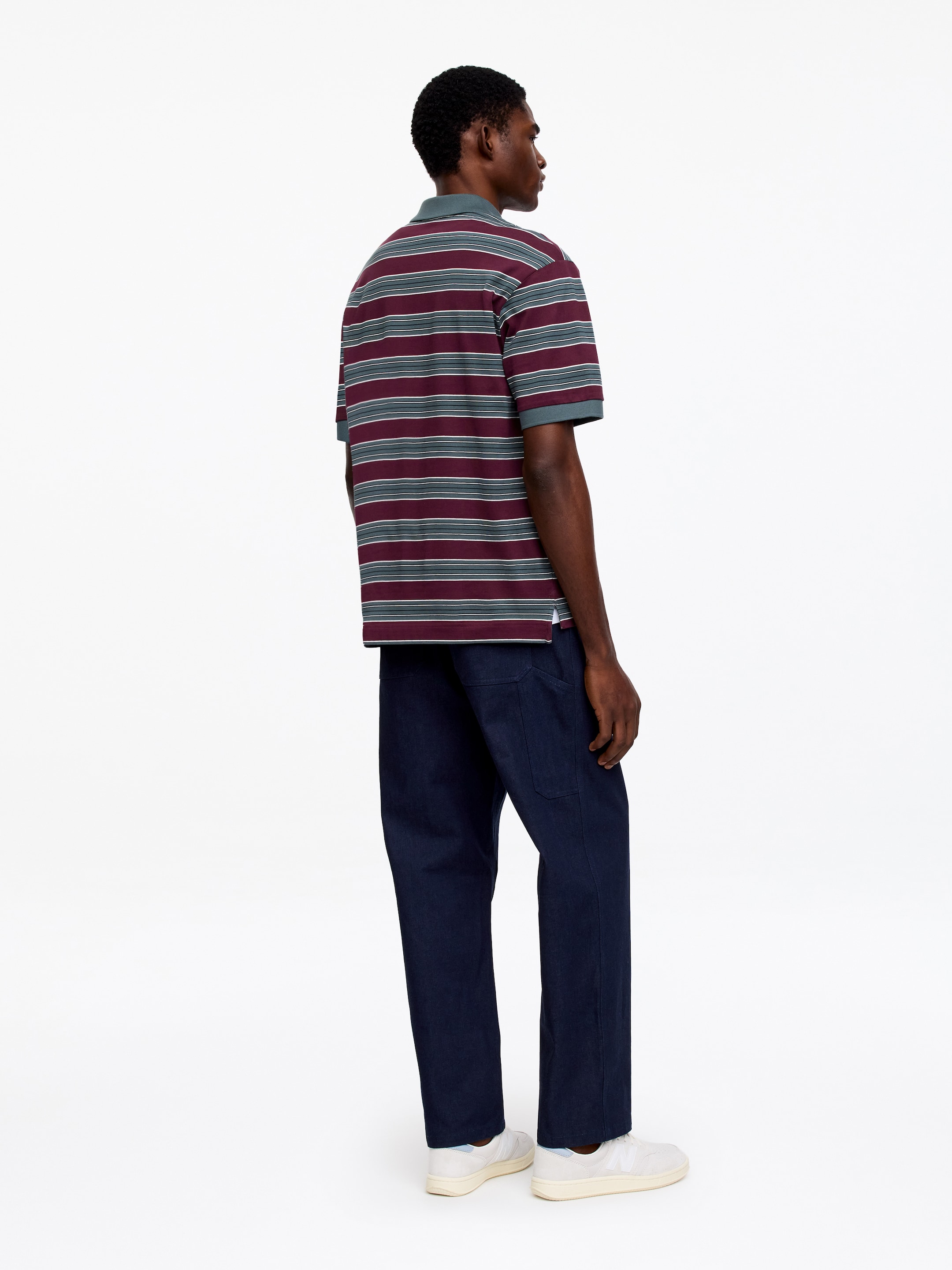 Polo à manches courtes - Bordeaux/Sauge - Relaxed fit - Homme - StillMedia/Lookbook - 5