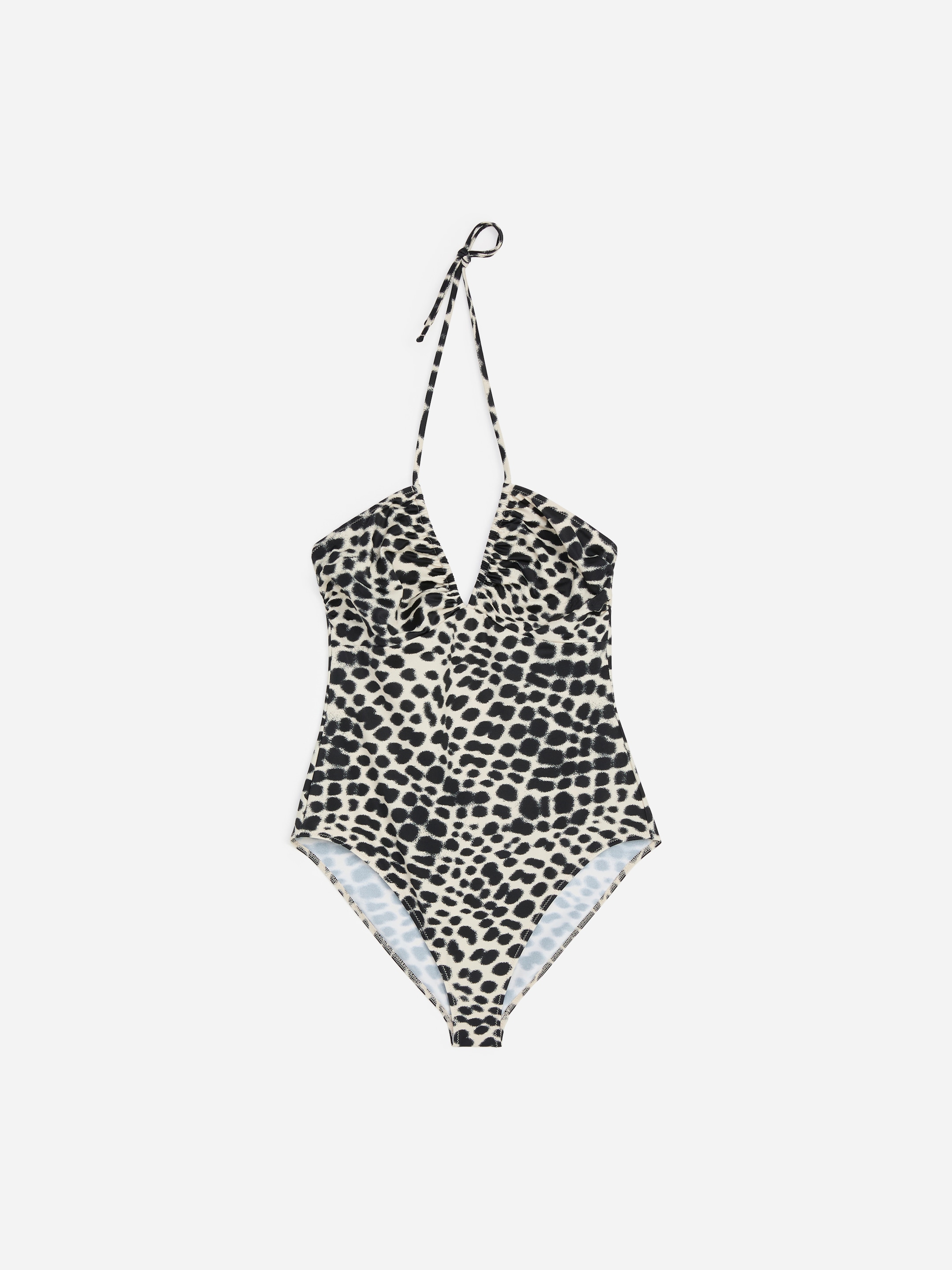 Bañador con cuello halter - Negro/Beige - Women - StillMedia/DescriptiveStillLife - 1