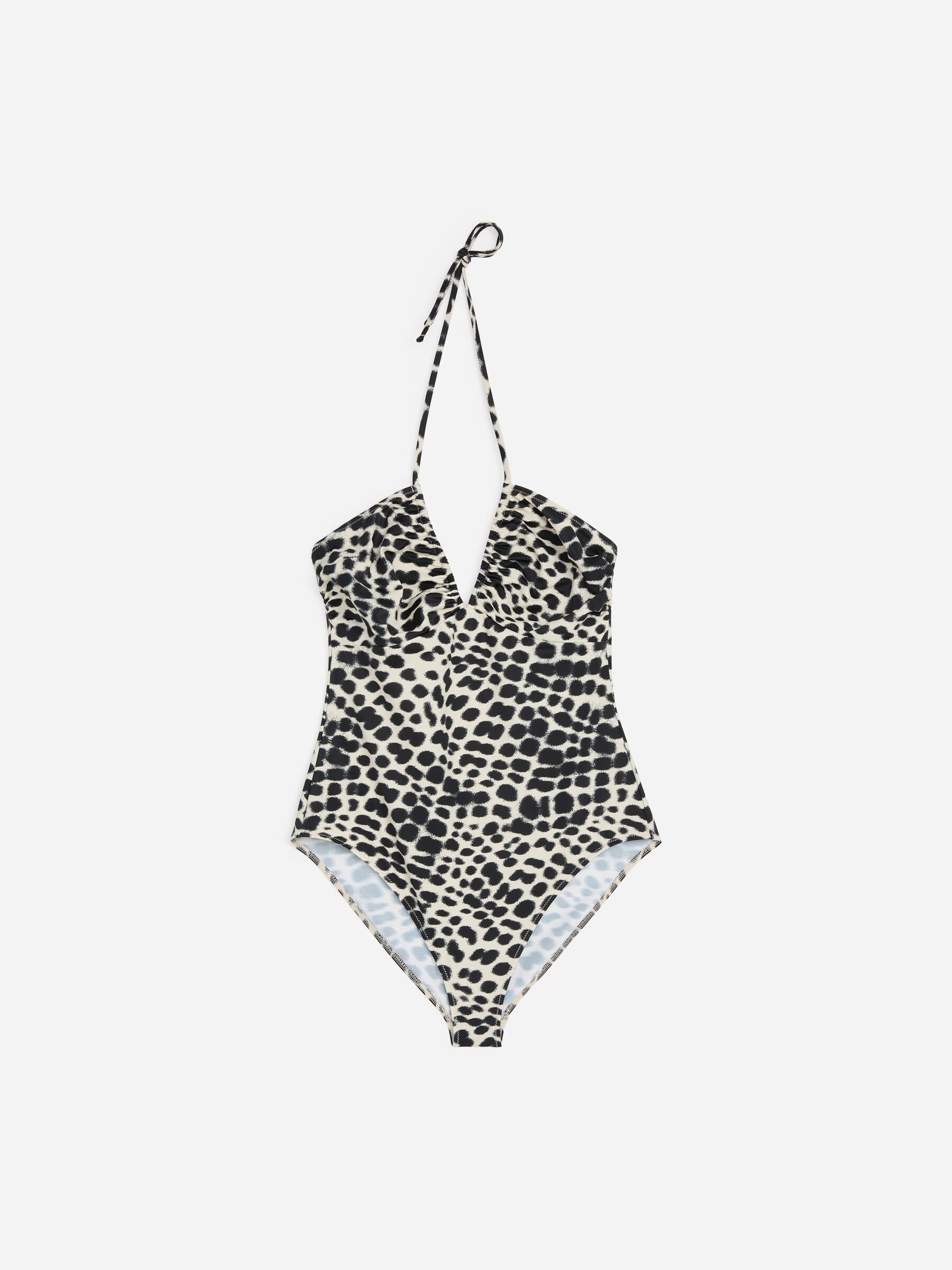 Bañador con cuello halter - Negro/Beige - Women - StillMedia/DescriptiveStillLife - 1