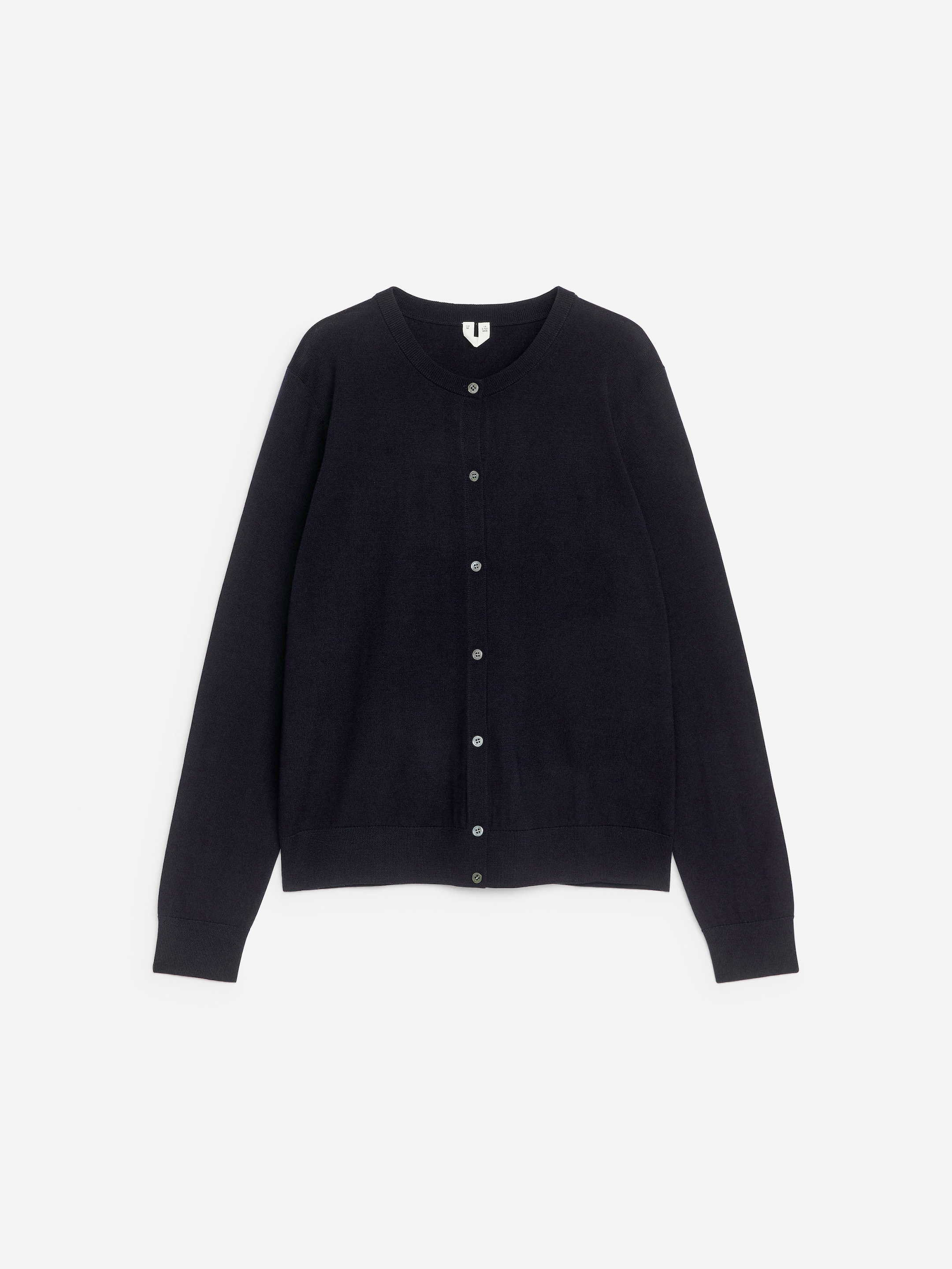 Größeres Bild ansehen: Strickjacke aus Merinowolle - Dunkelblau - Ladies | H&M DE 1