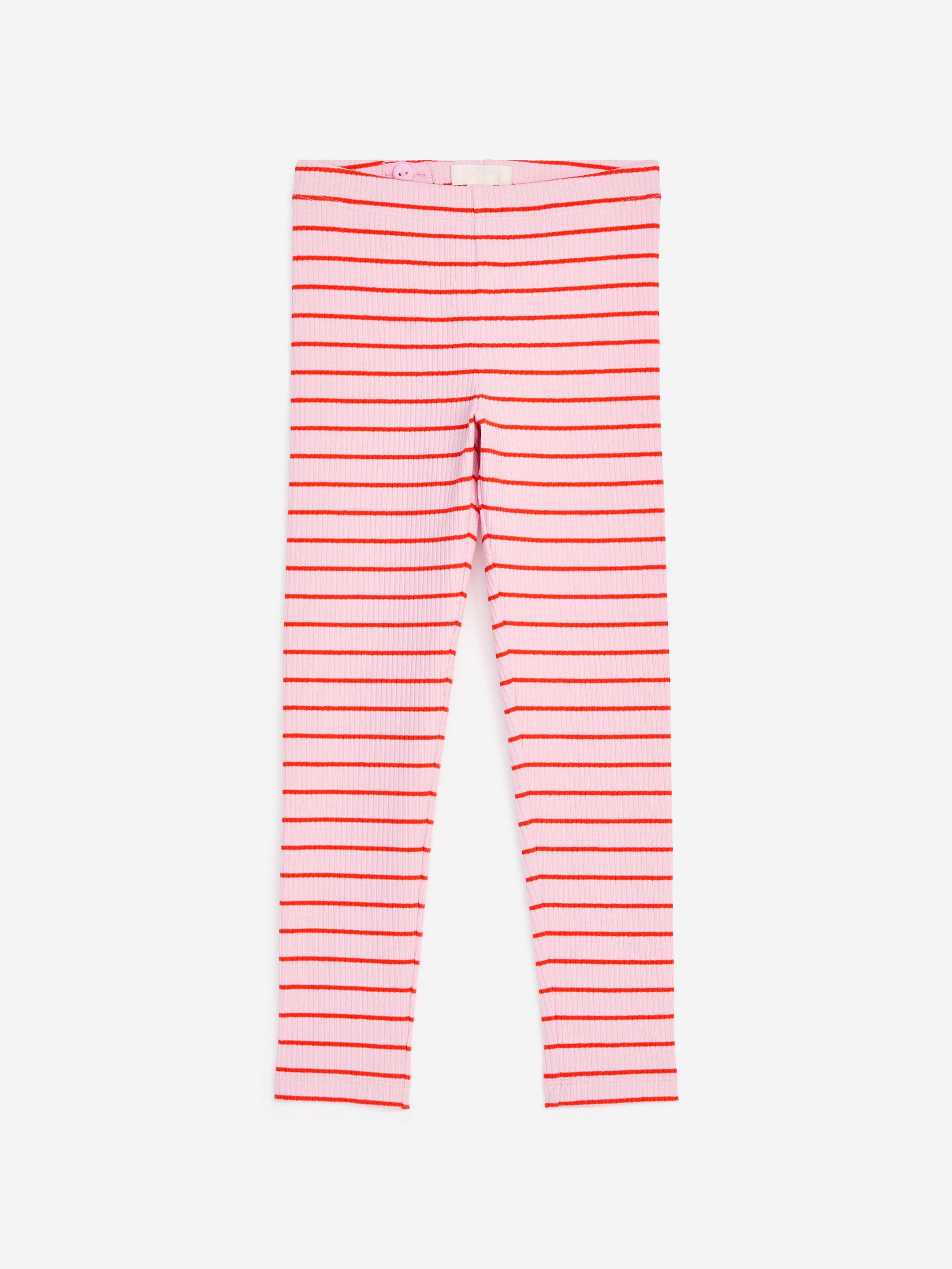 Ribbed Leggings-Pink-19615