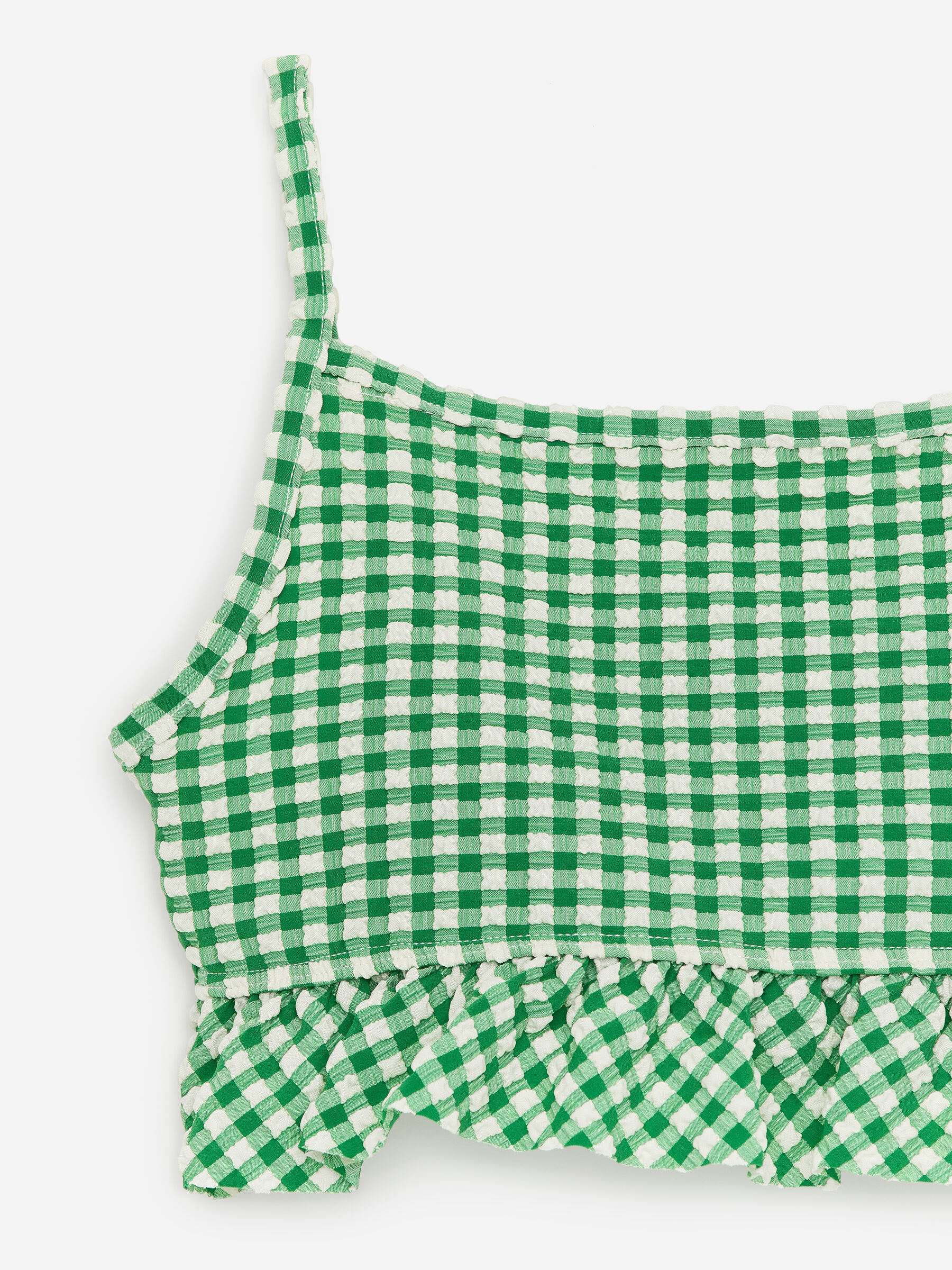 Bikini con volantes Seersucker - Verde/blanco - Corte estándar - Children - StillMedia/DescriptiveDetail - 3