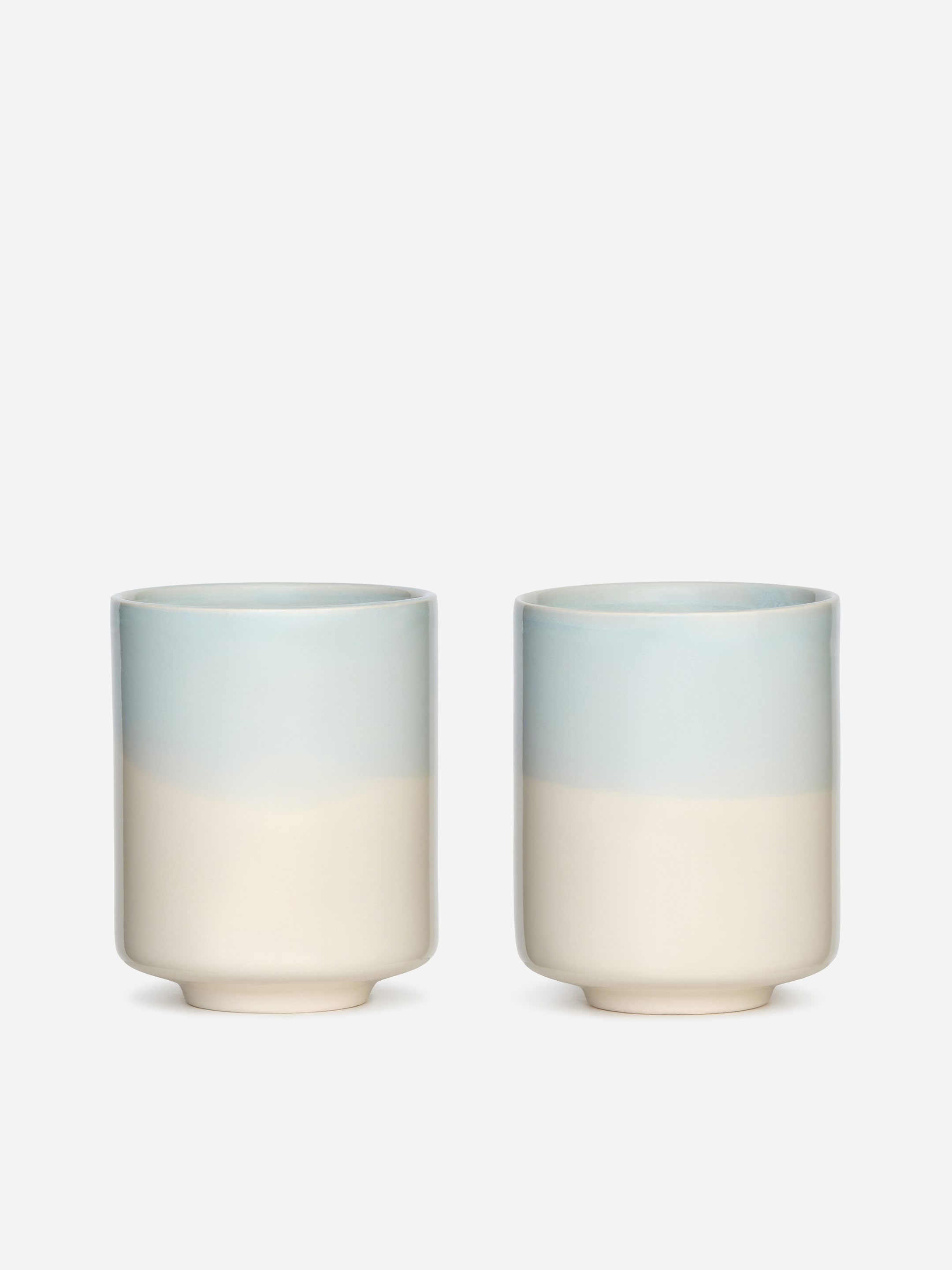 Juego de 2 tazas de gres-#d8d8d0-19359